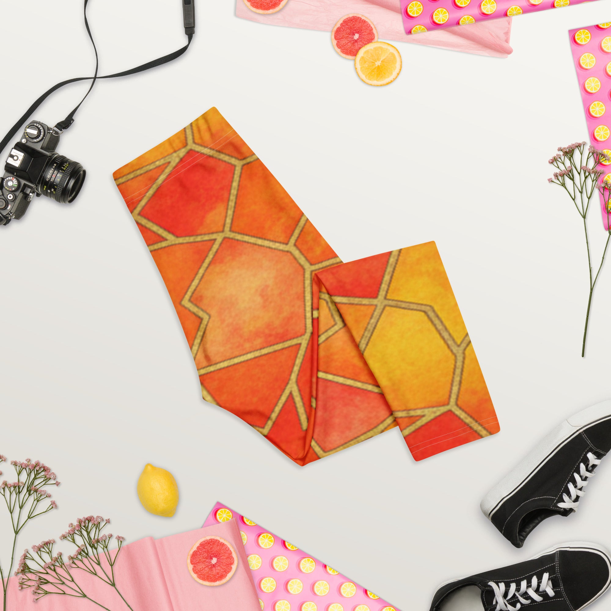 Sunset Blaze Capri Leggings | GearBunch