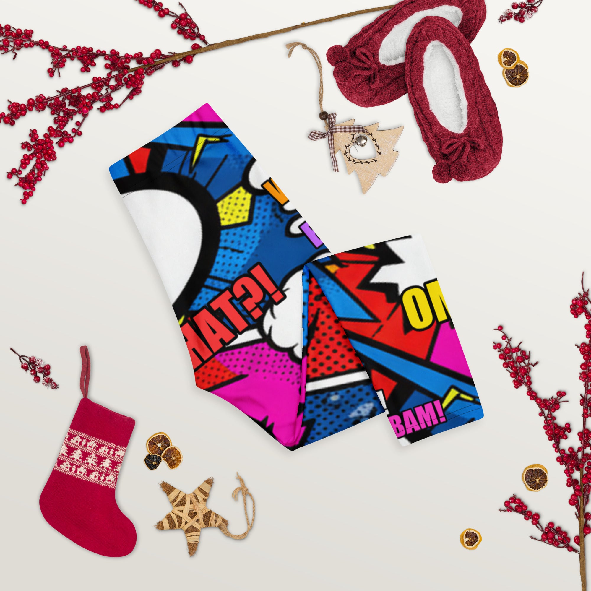 Comic Ninja Night Capri Leggings | GearBunch