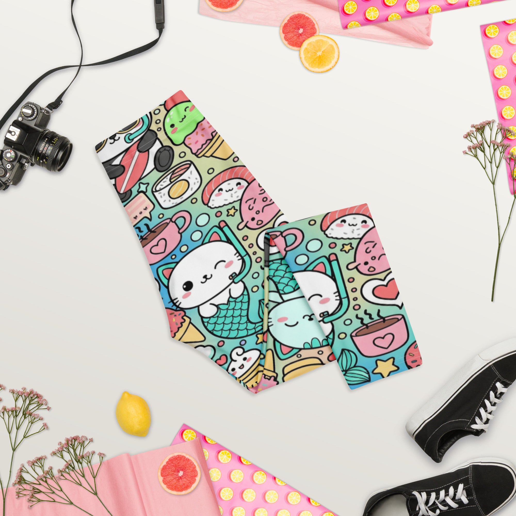 Kawaii Ocean Friends Capri Leggings | GearBunch