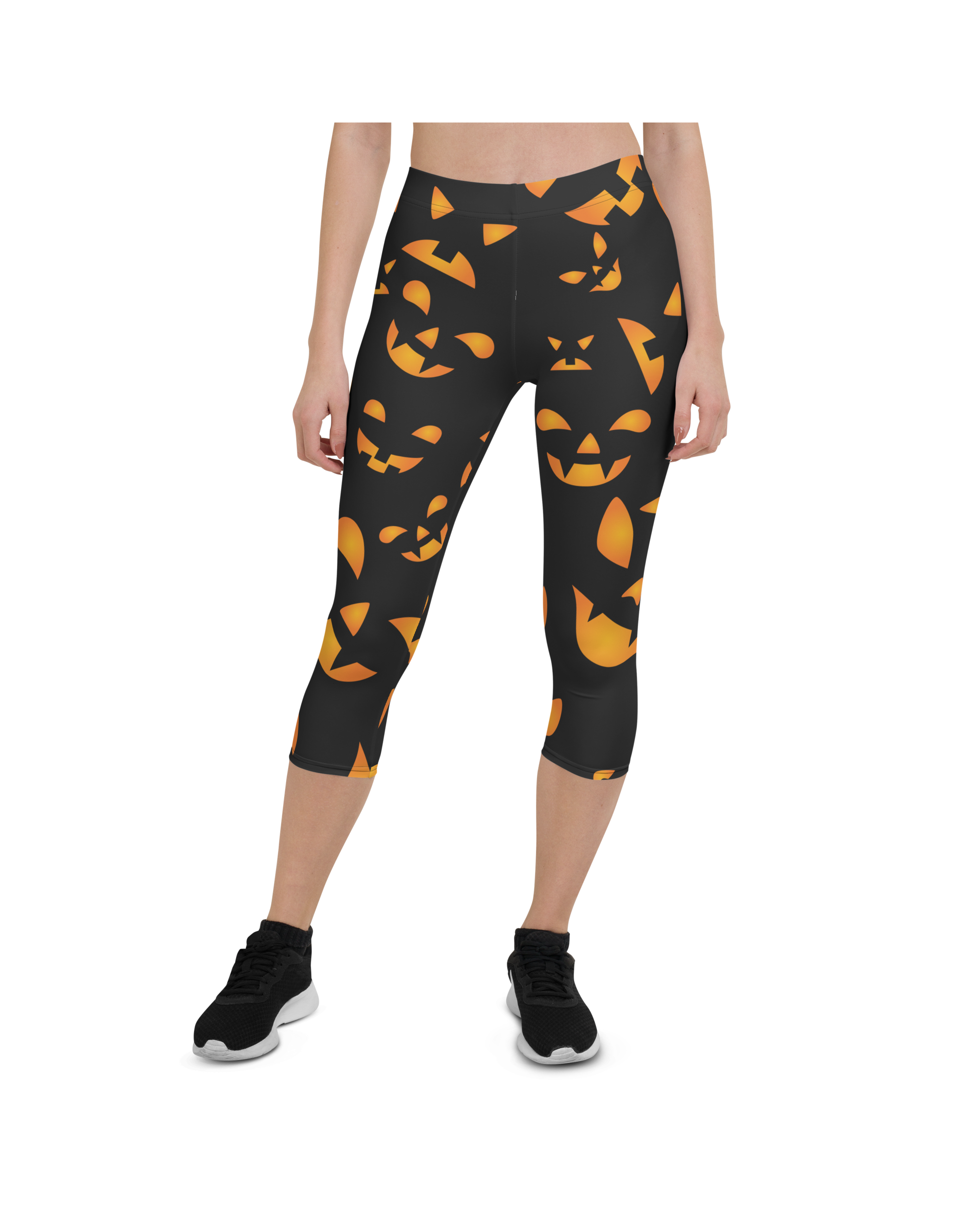 Jack-O-Lantern Halloween Capris | GearBunch