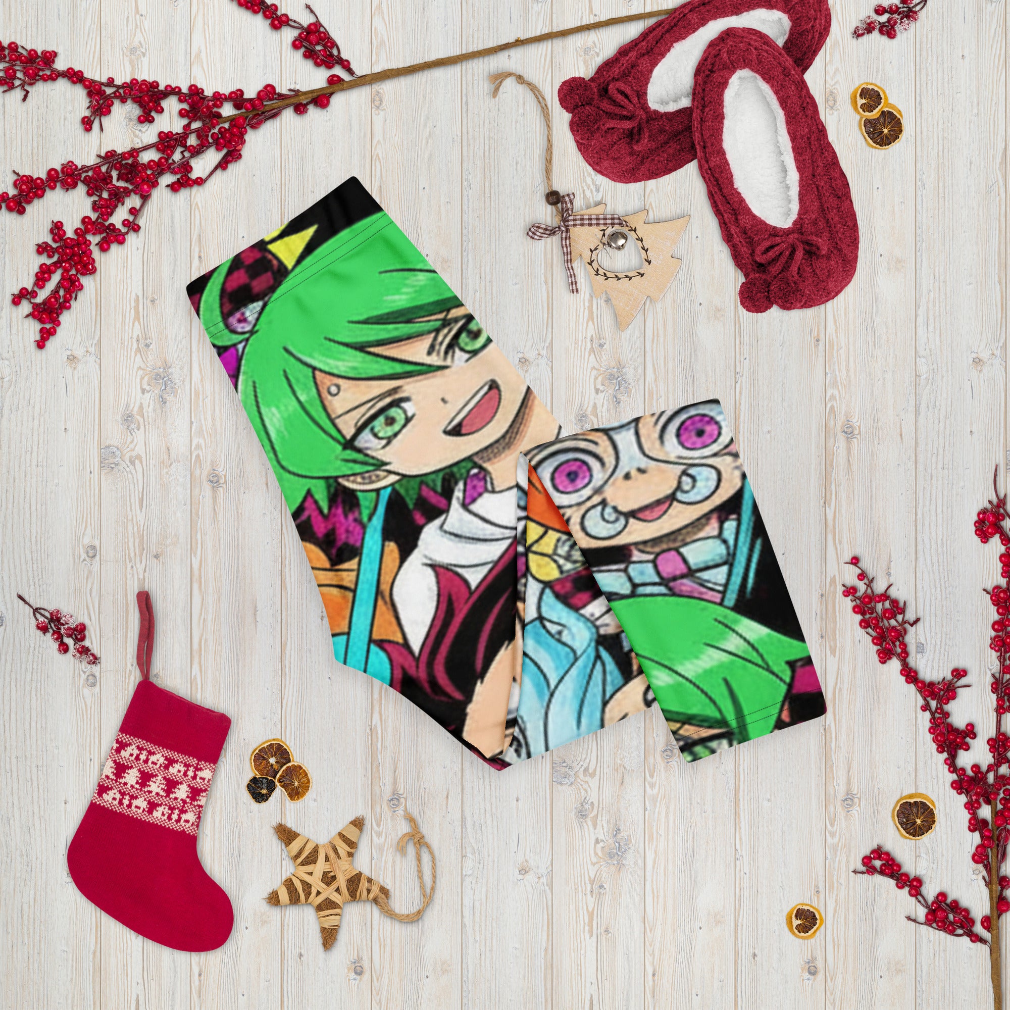 Demon Slayer Style Capri Leggings | GearBunch