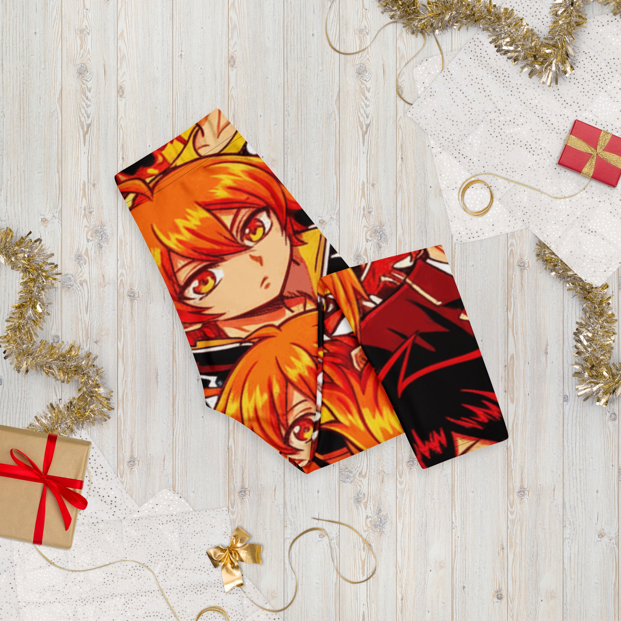 Anime Fire Spirit Capri Leggings | GearBunch