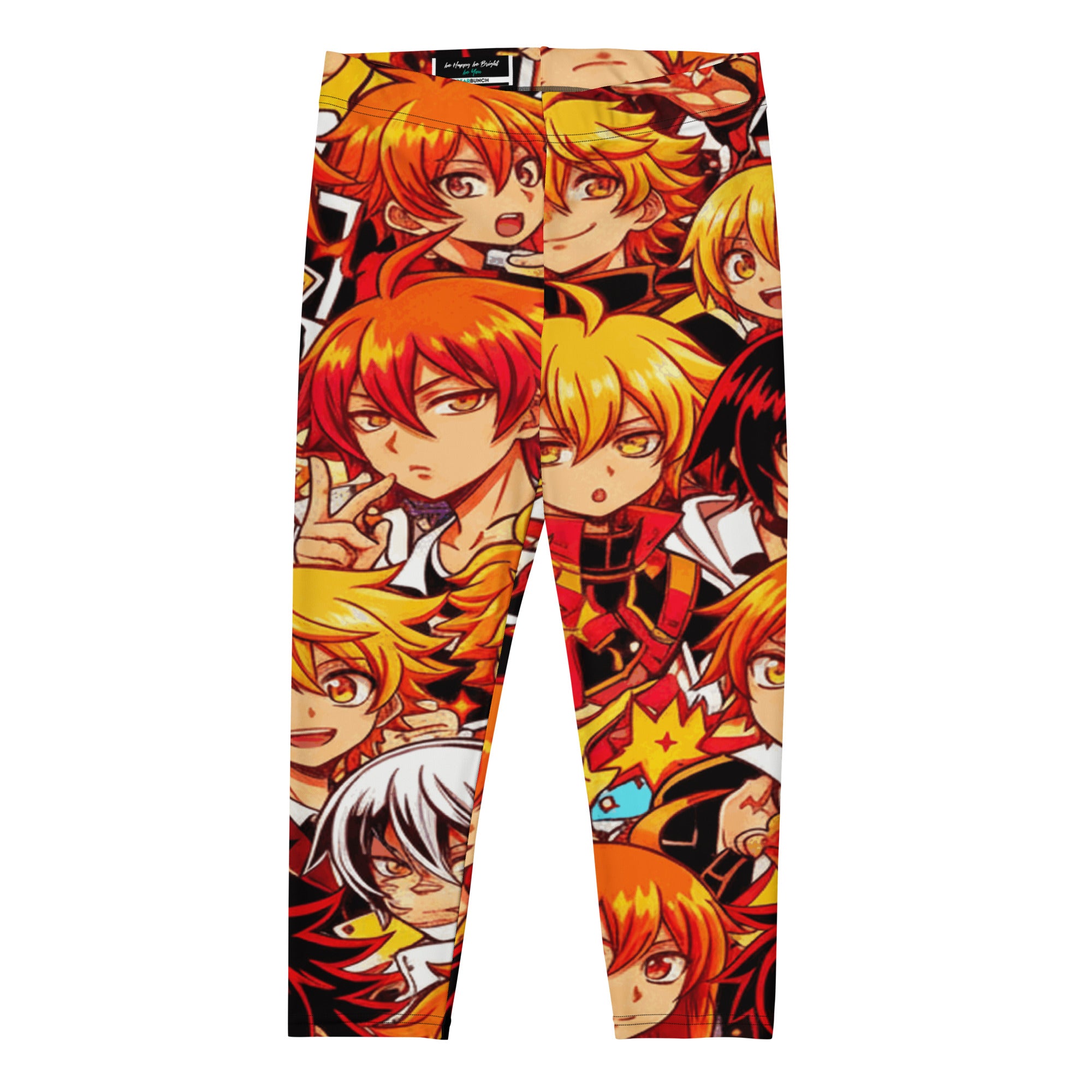 Anime Fire Spirit Capri Leggings | GearBunch