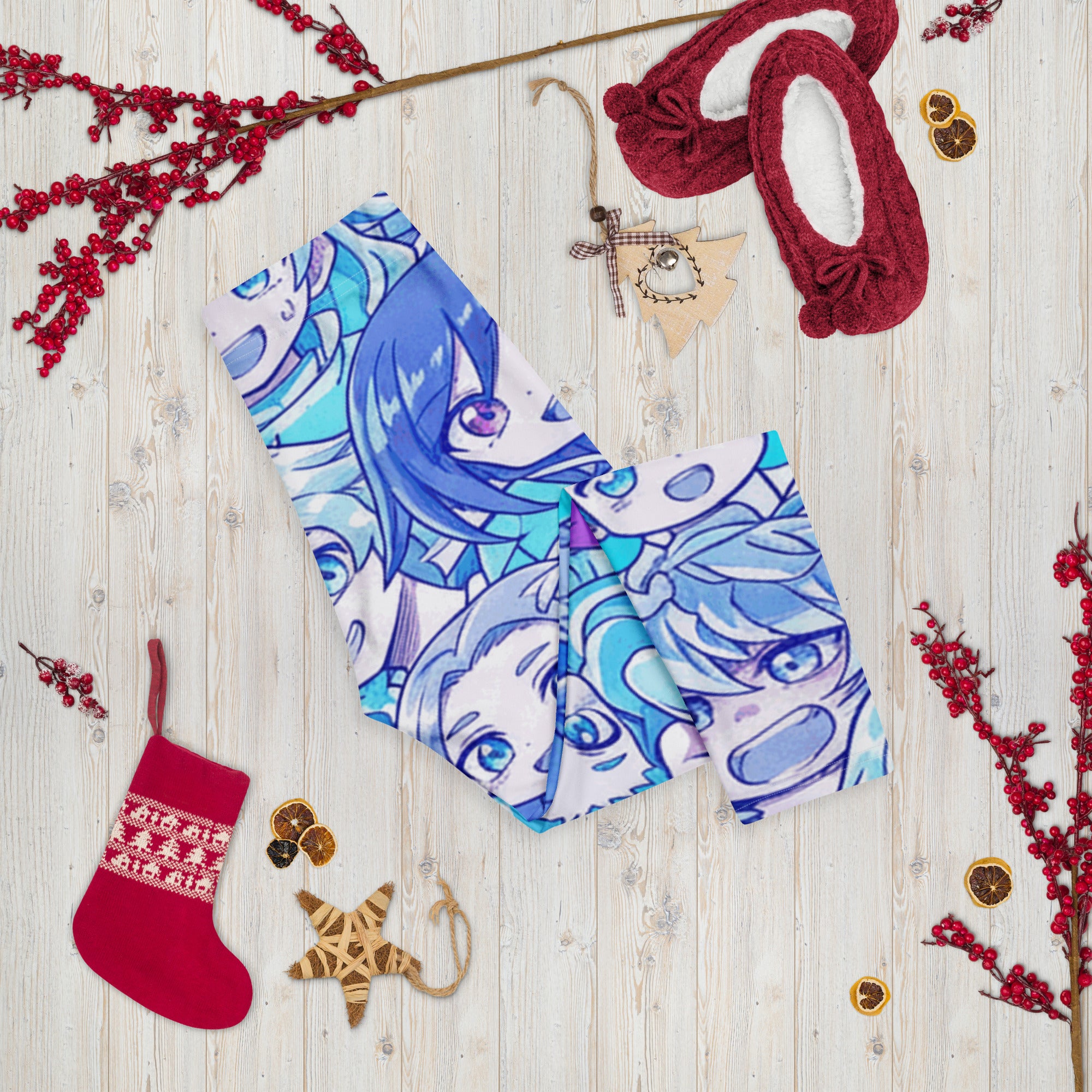 Anime Ice Kingdom Capri Leggings | GearBunch