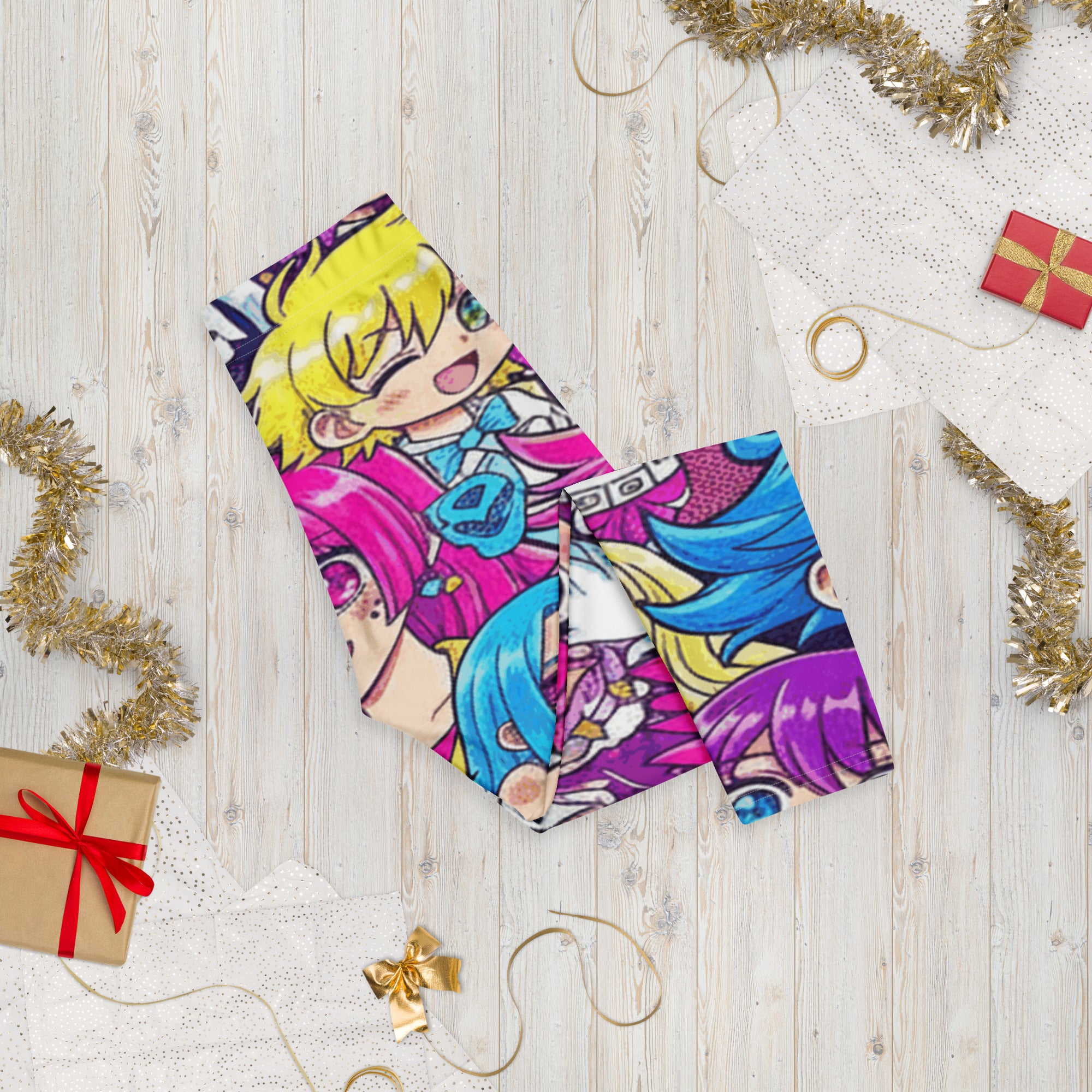 Anime Collage Pop Idol Capri Leggings | GearBunch
