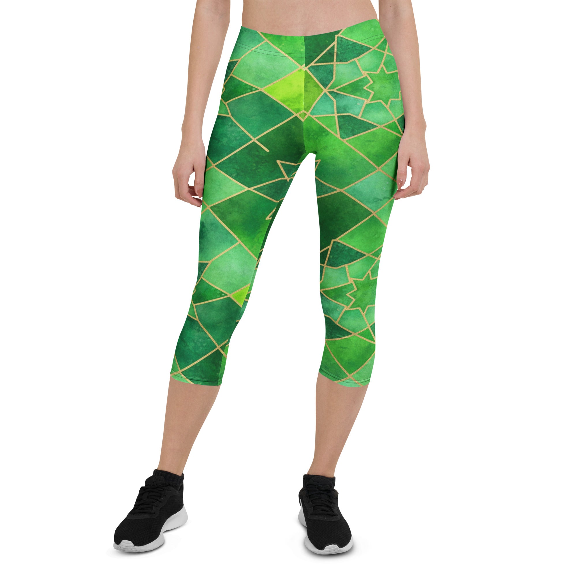 Emerald Jewel Capri Leggings | GearBunch