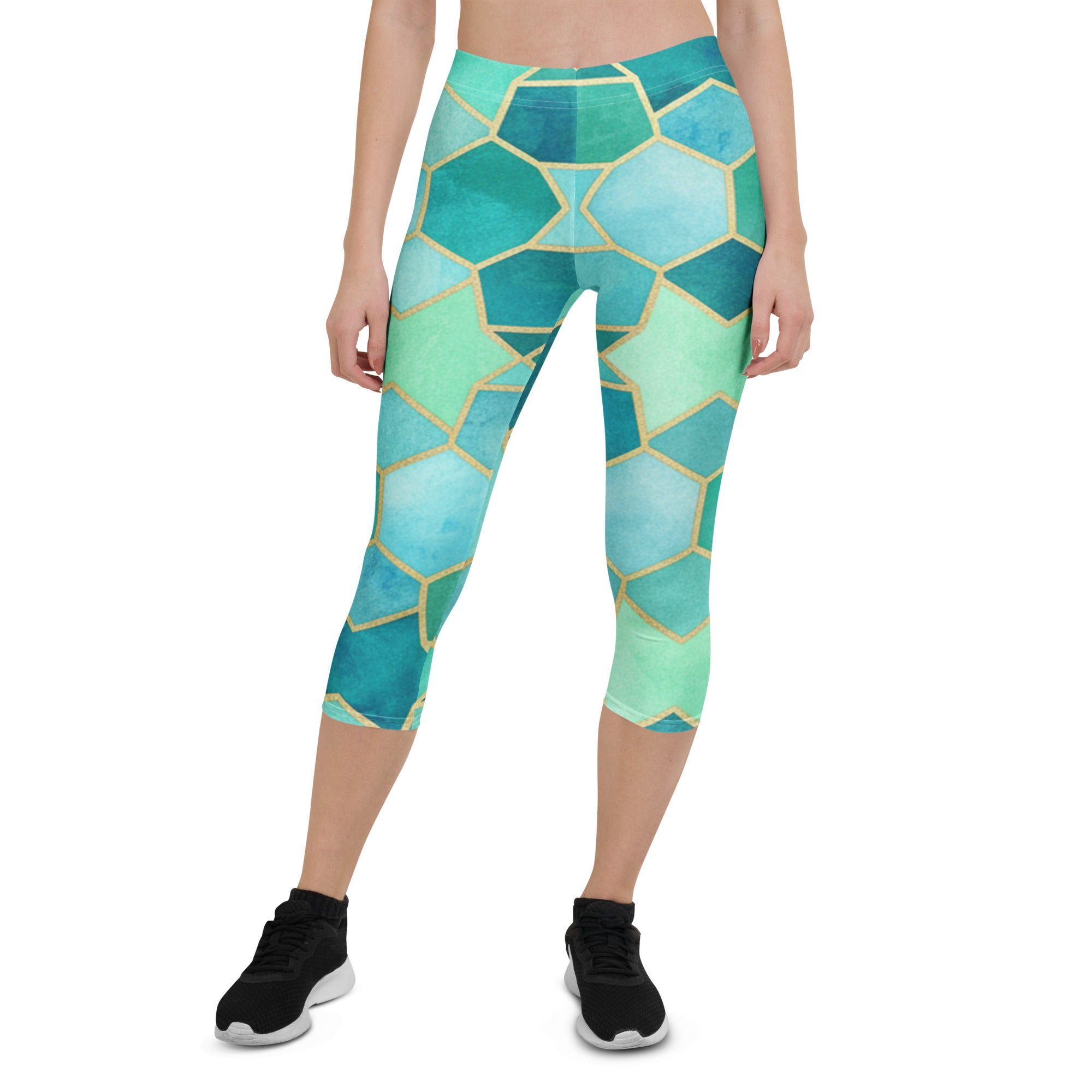 Lagoon Arabic Capri Leggings | GearBunch