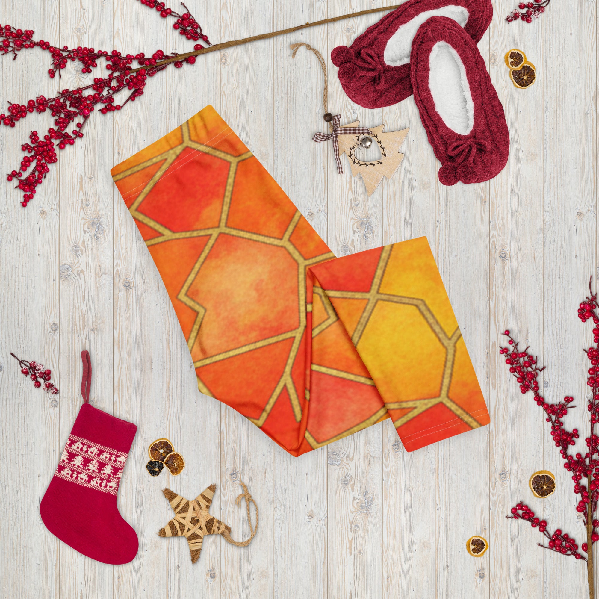 Sunset Blaze Capri Leggings | GearBunch