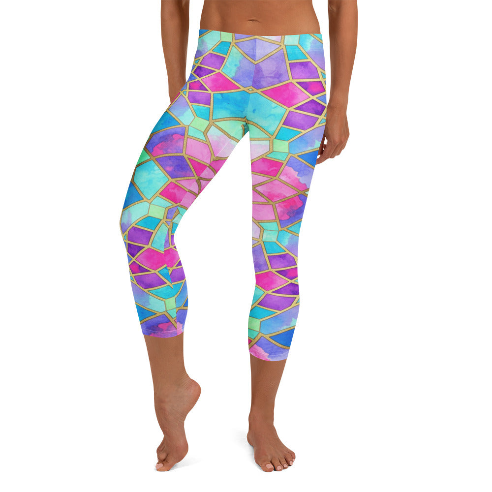 Violet Dream Capri Leggings | GearBunch
