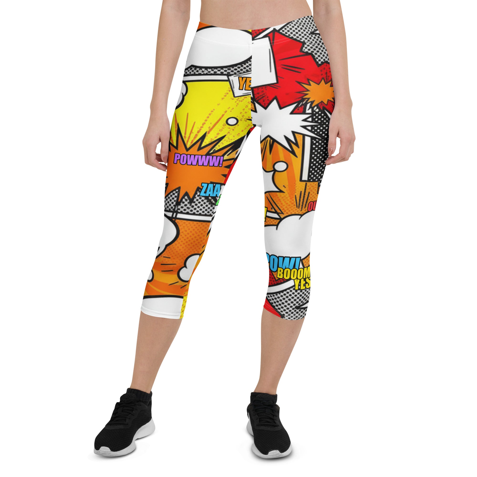 Comic Strip Boom Town Capri Leggings | GearBunch
