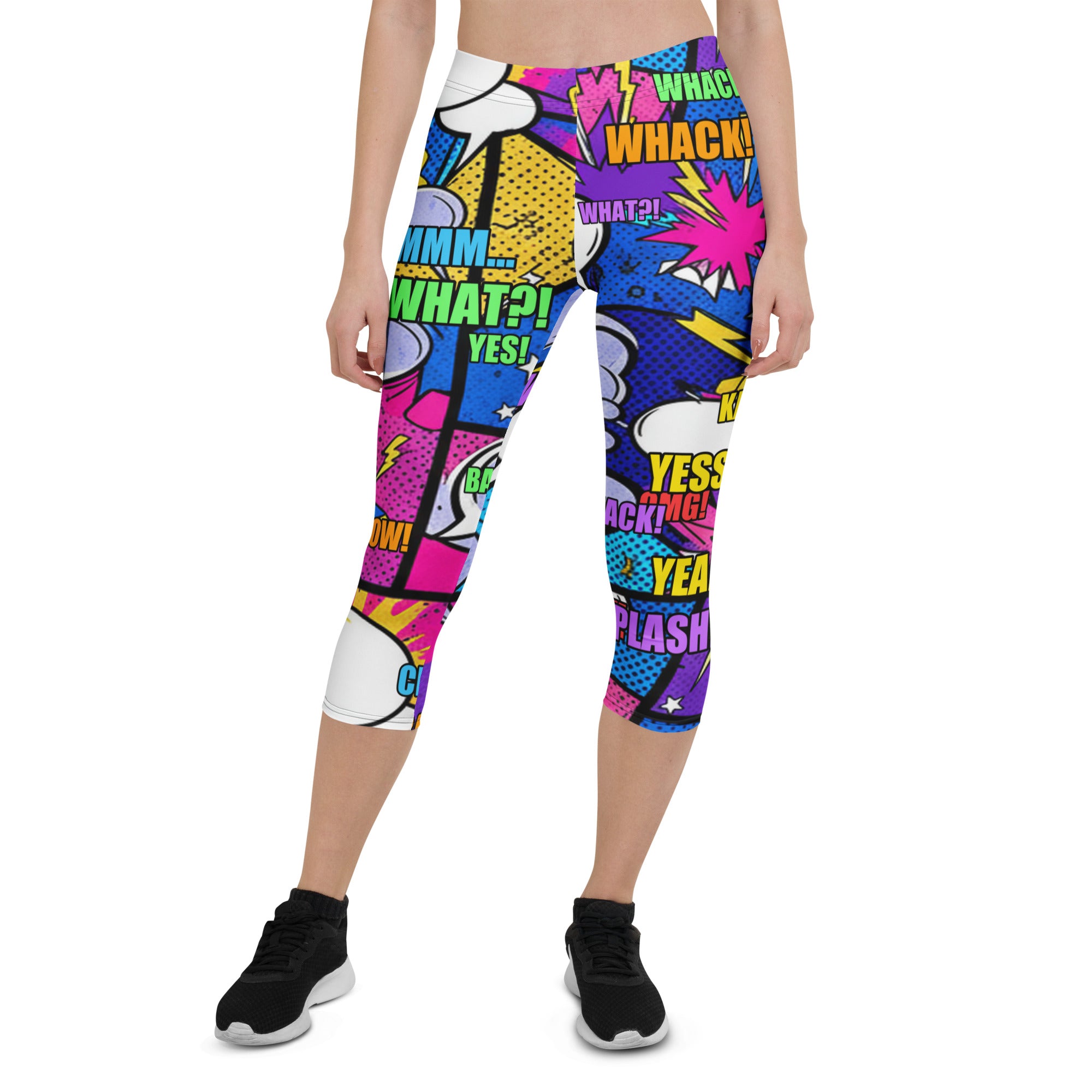 Comic Strip Cosmic Boom Capri Leggings | GearBunch