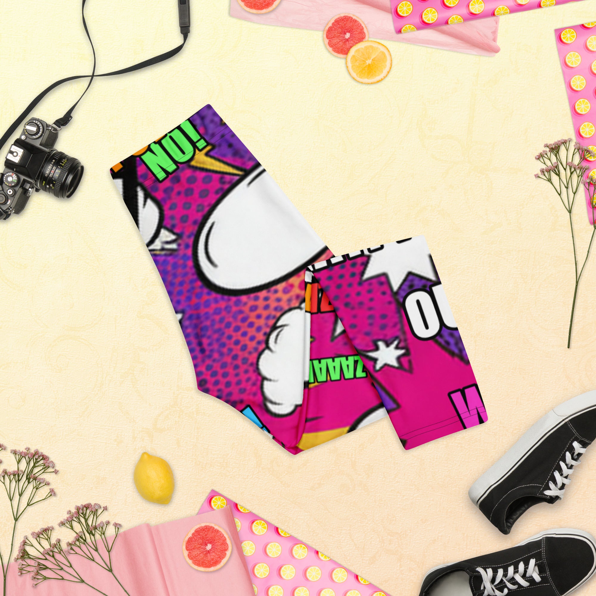 Comic Strip Girl Power Capri Leggings | GearBunch