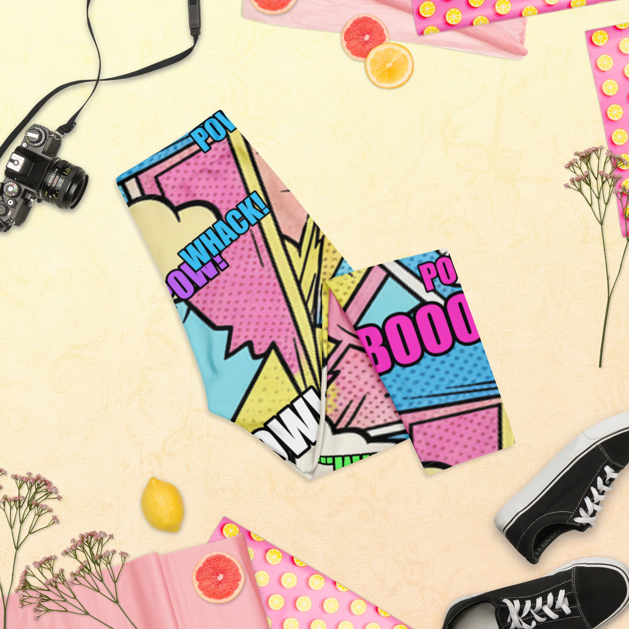Comic Kawaii Cute Capri Leggings | GearBunch