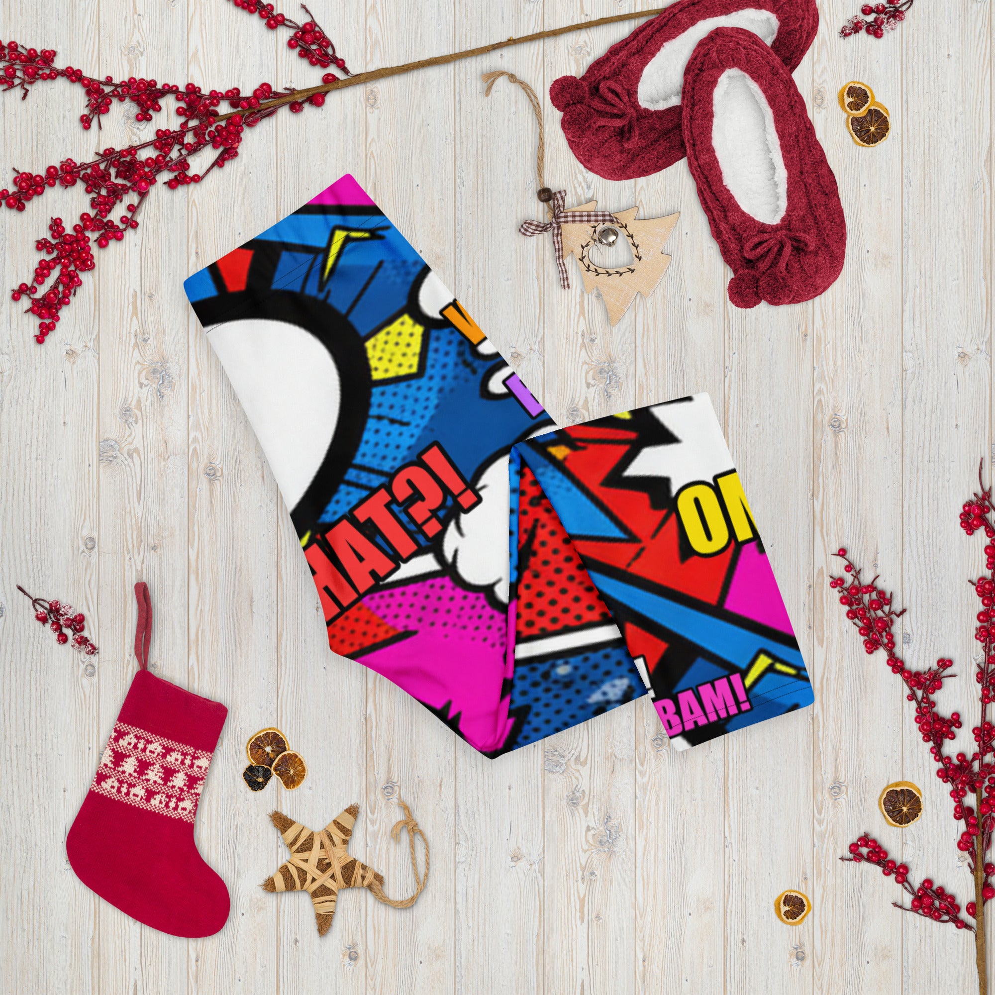 Comic Ninja Night Capri Leggings | GearBunch