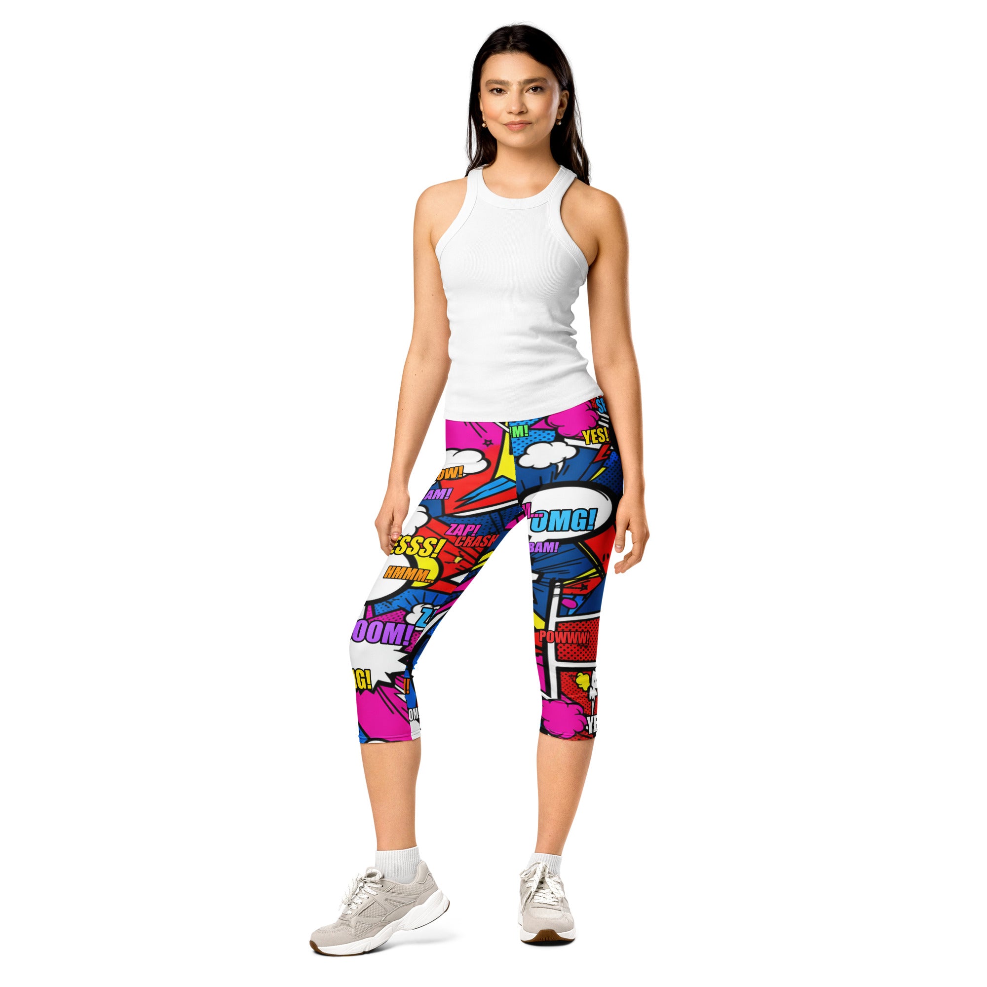 Comic Ninja Night Capri Leggings | GearBunch