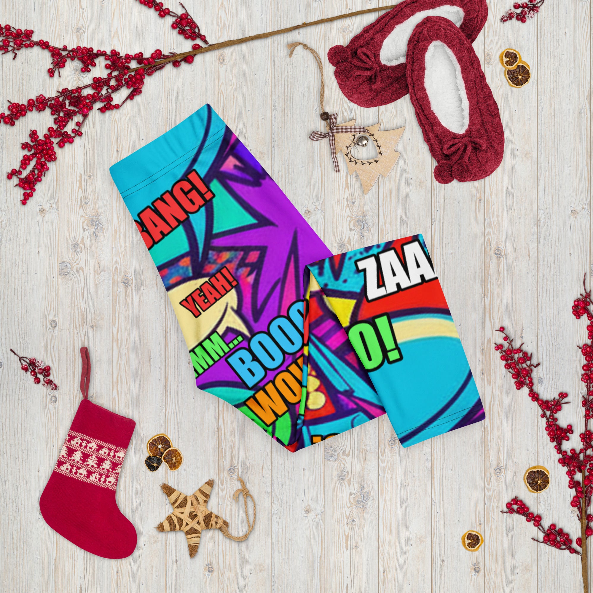 Pirate Comic Strip Capri Leggings | GearBunch