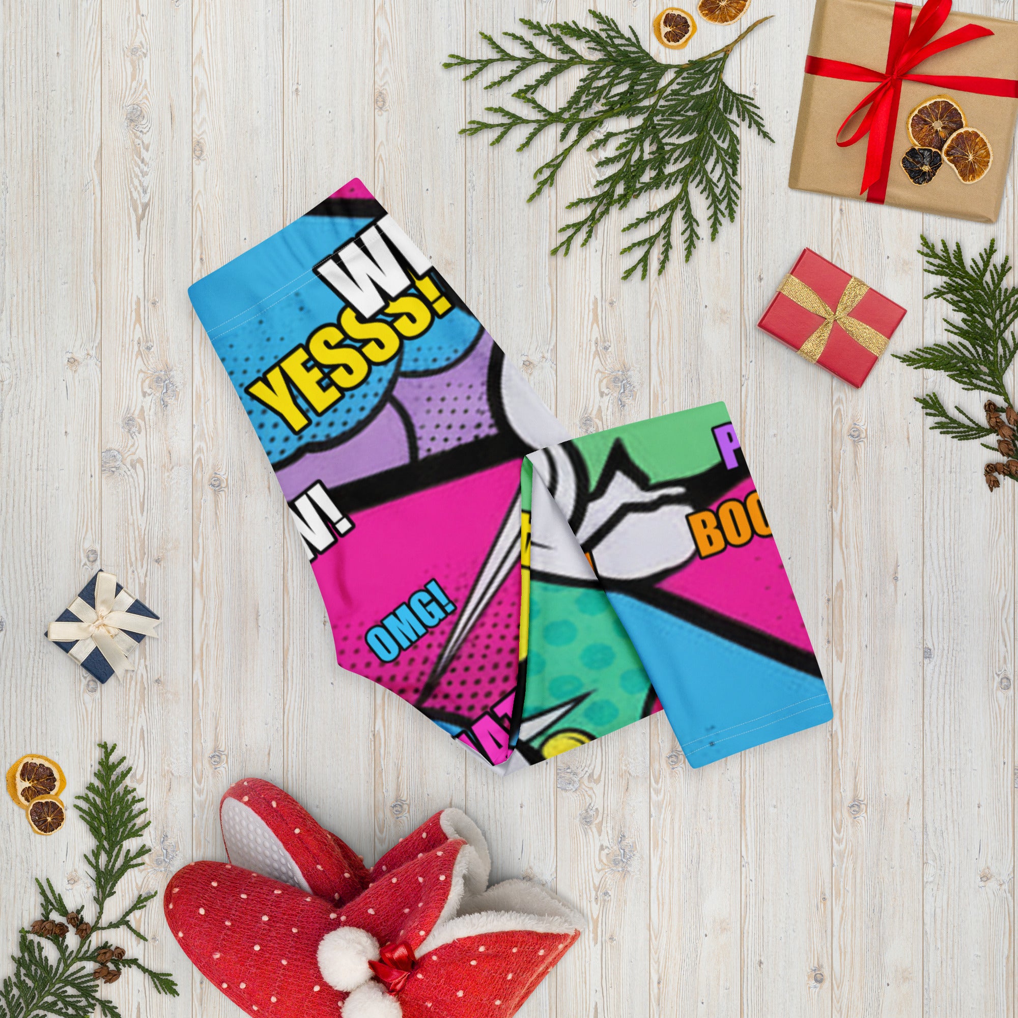 Comic Strip Pop Candy Capri Leggings | GearBunch