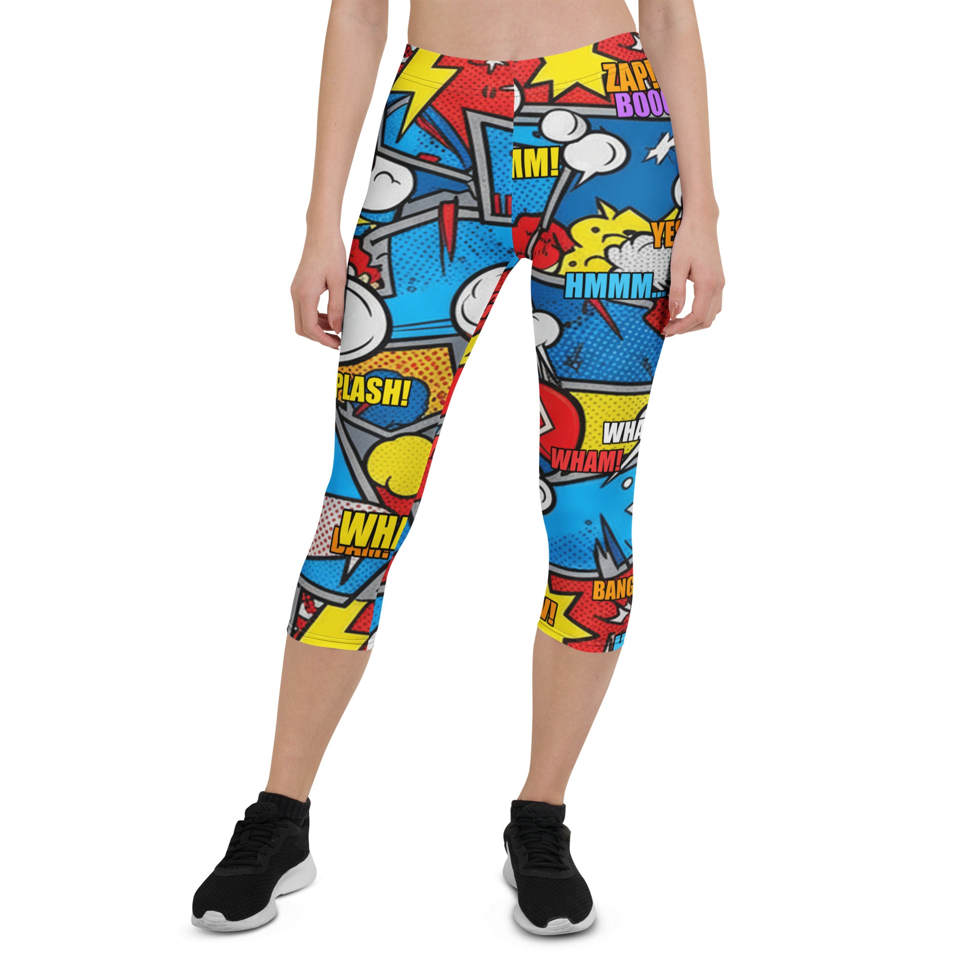 Robot Wars Comic Capri Leggings | GearBunch