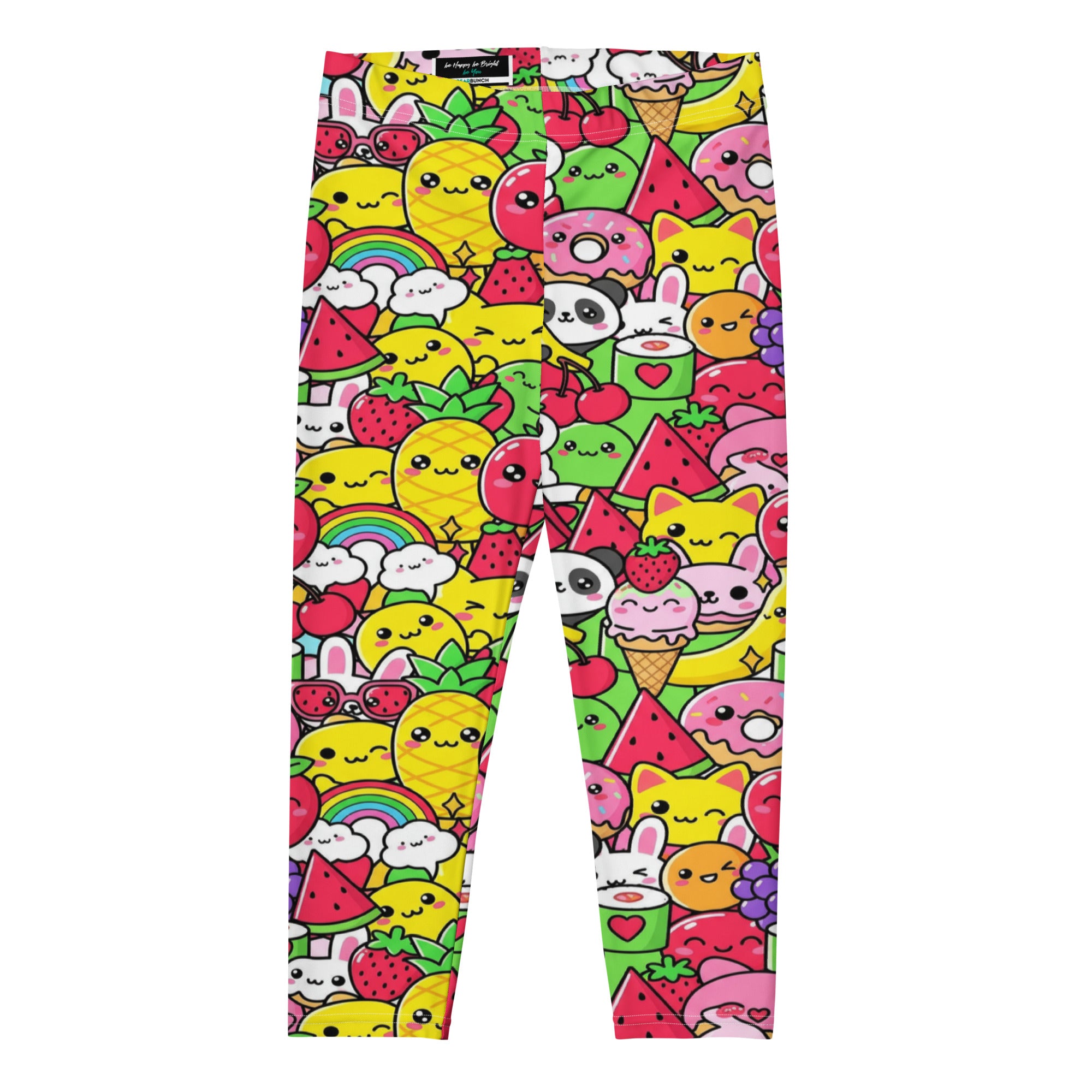 Kawaii Fruit Salad Capri Leggings | GearBunch