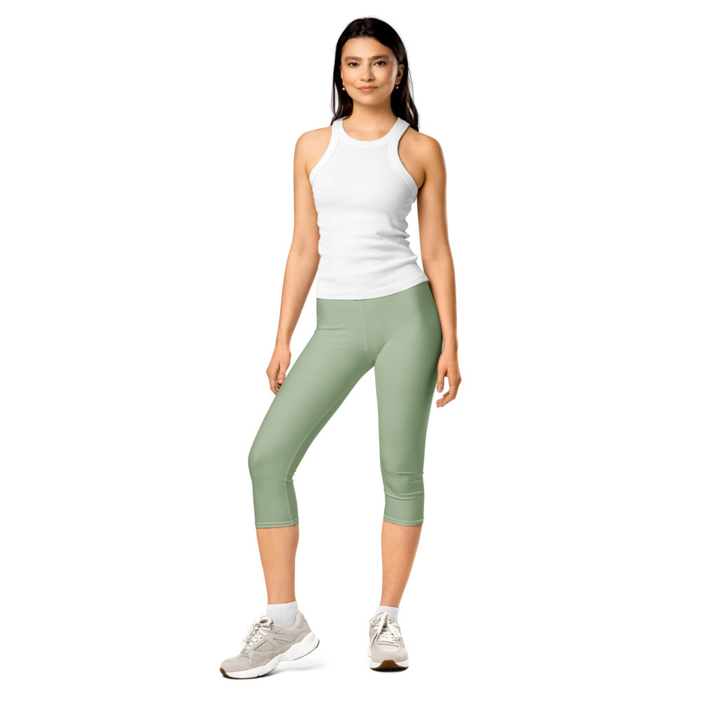 Solid leggings front view | GearBunch