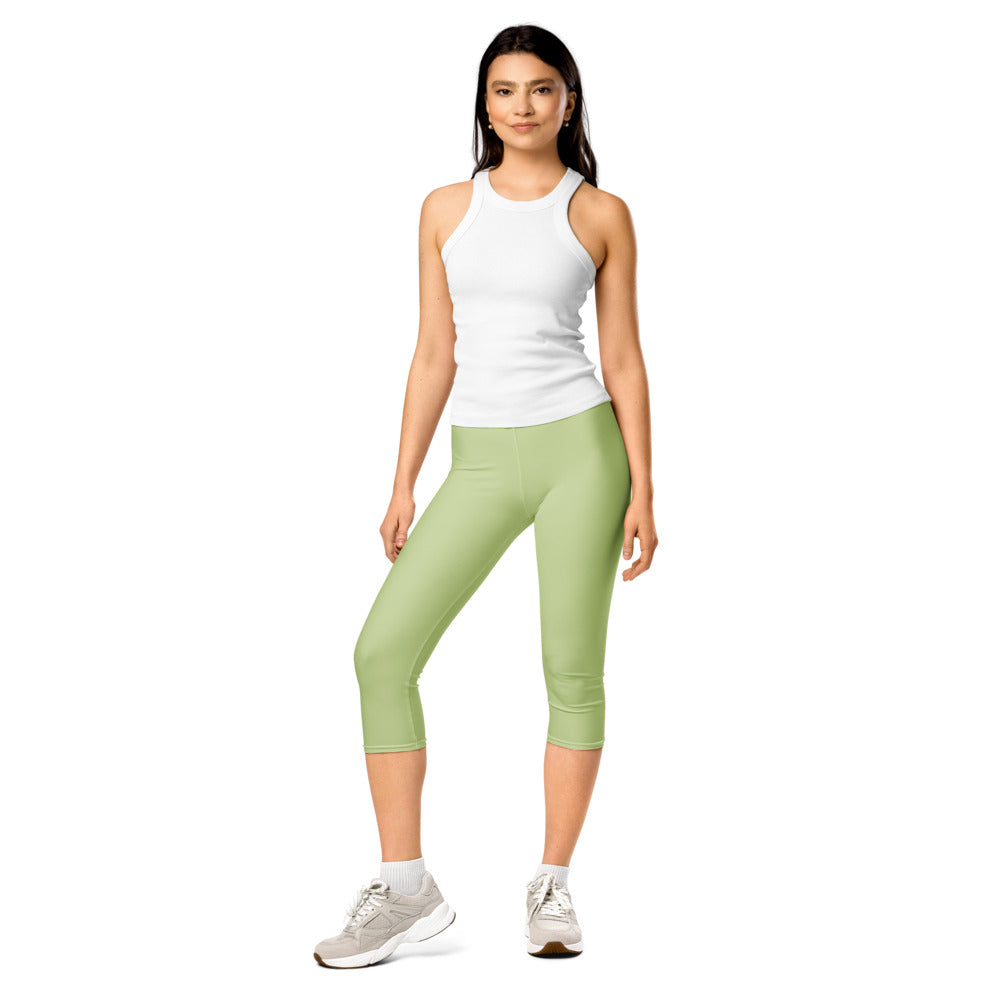 Solid leggings front view | GearBunch