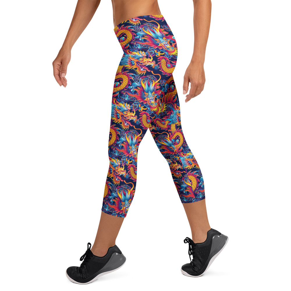 Oriental Dragon Capris | GearBunch