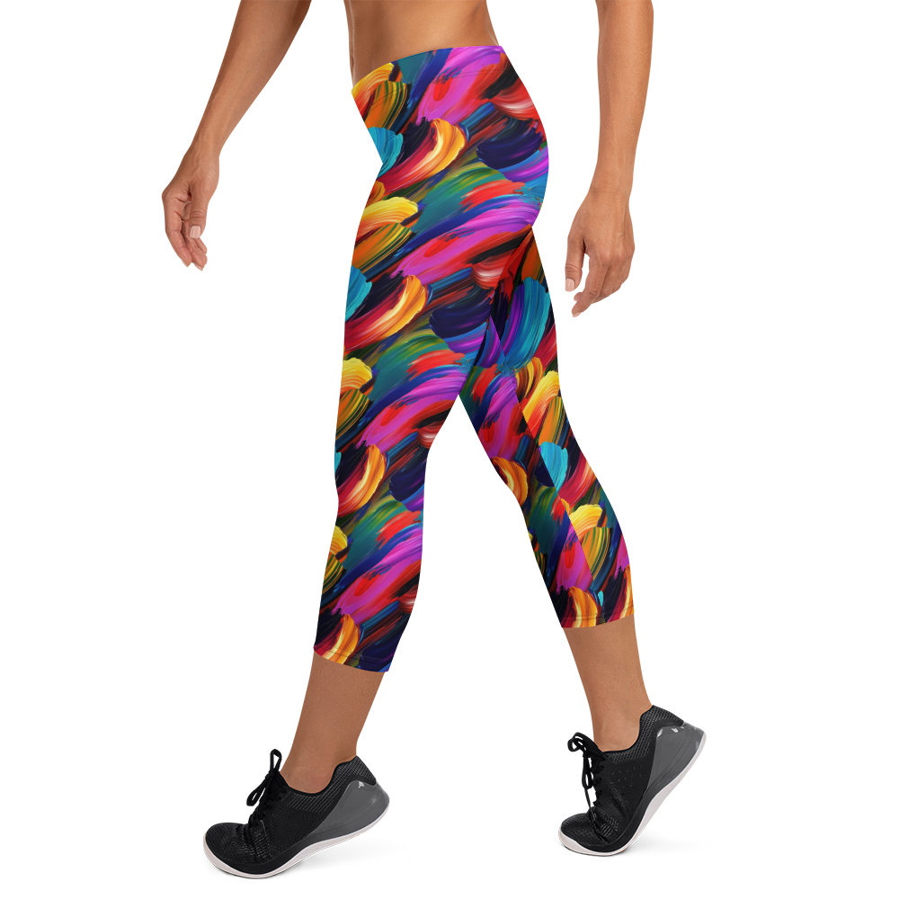 Paint Stroke Capris | GearBunch