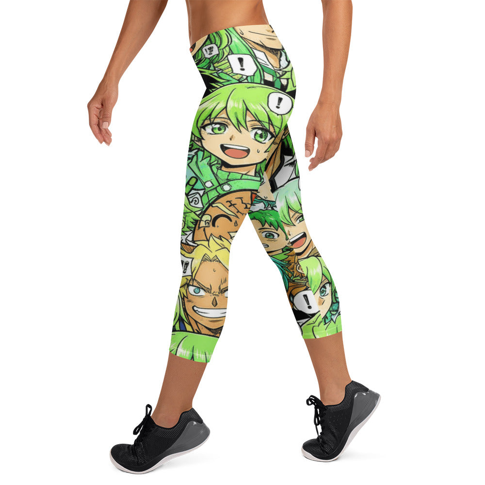 Anime Forest Spirit Capri Leggings | GearBunch