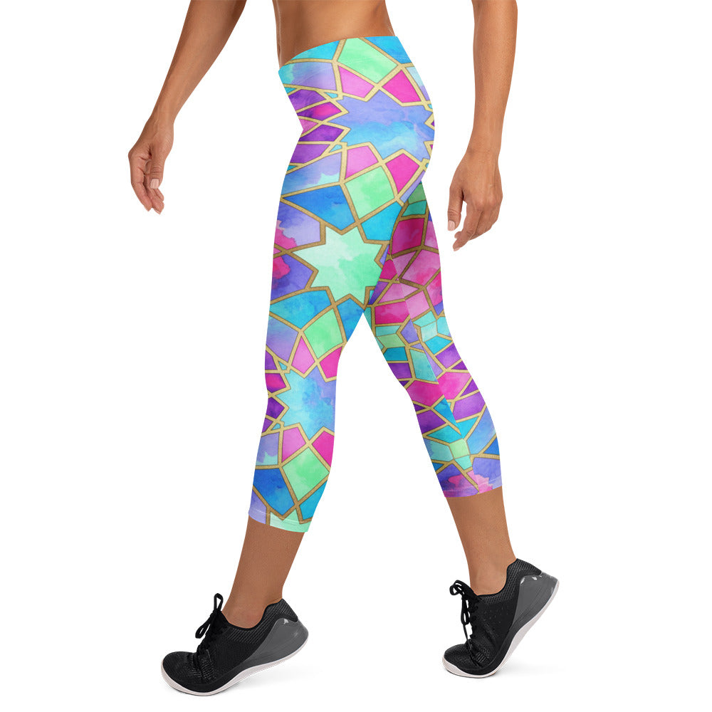 Violet Dream Capri Leggings | GearBunch