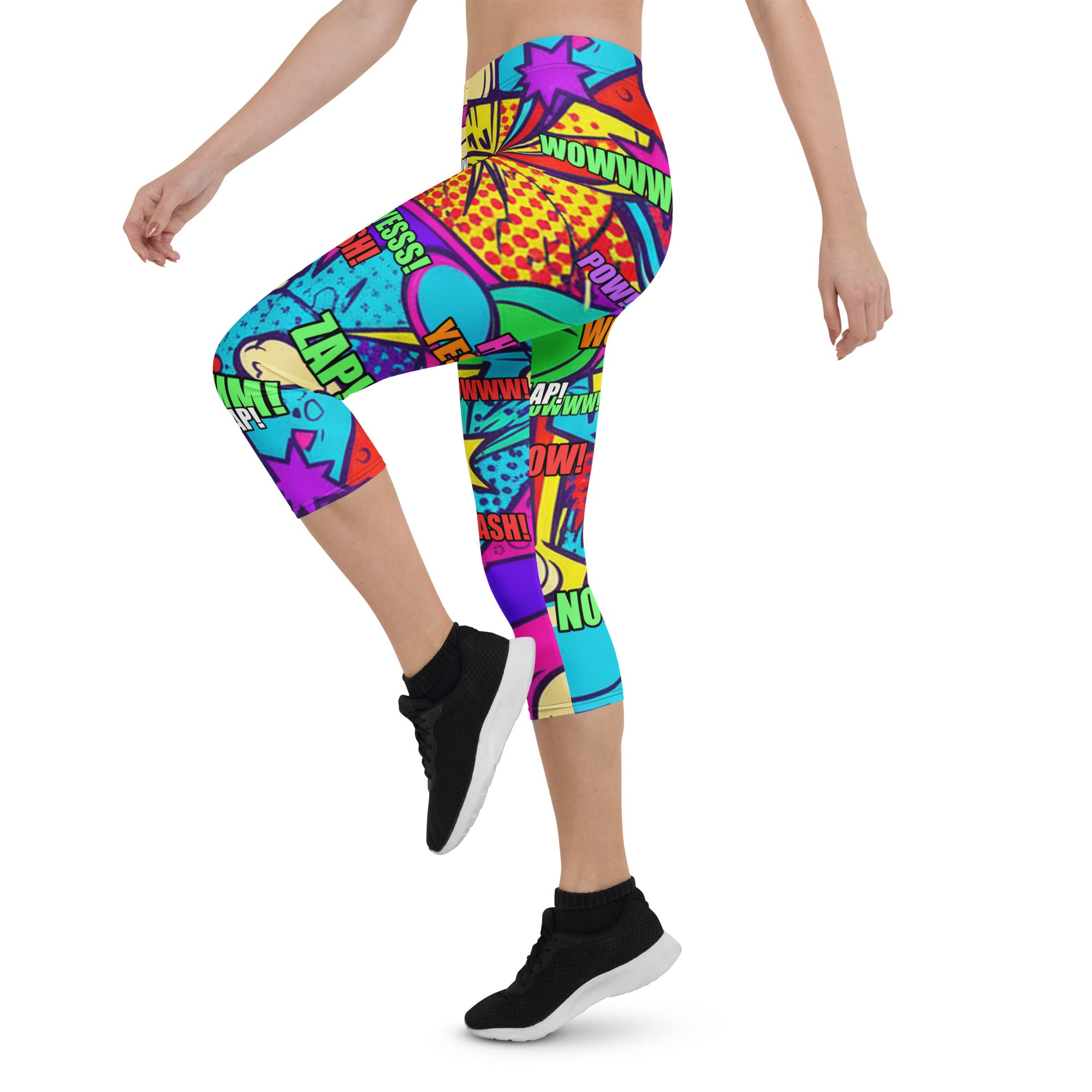 Pirate Comic Strip Capri Leggings | GearBunch