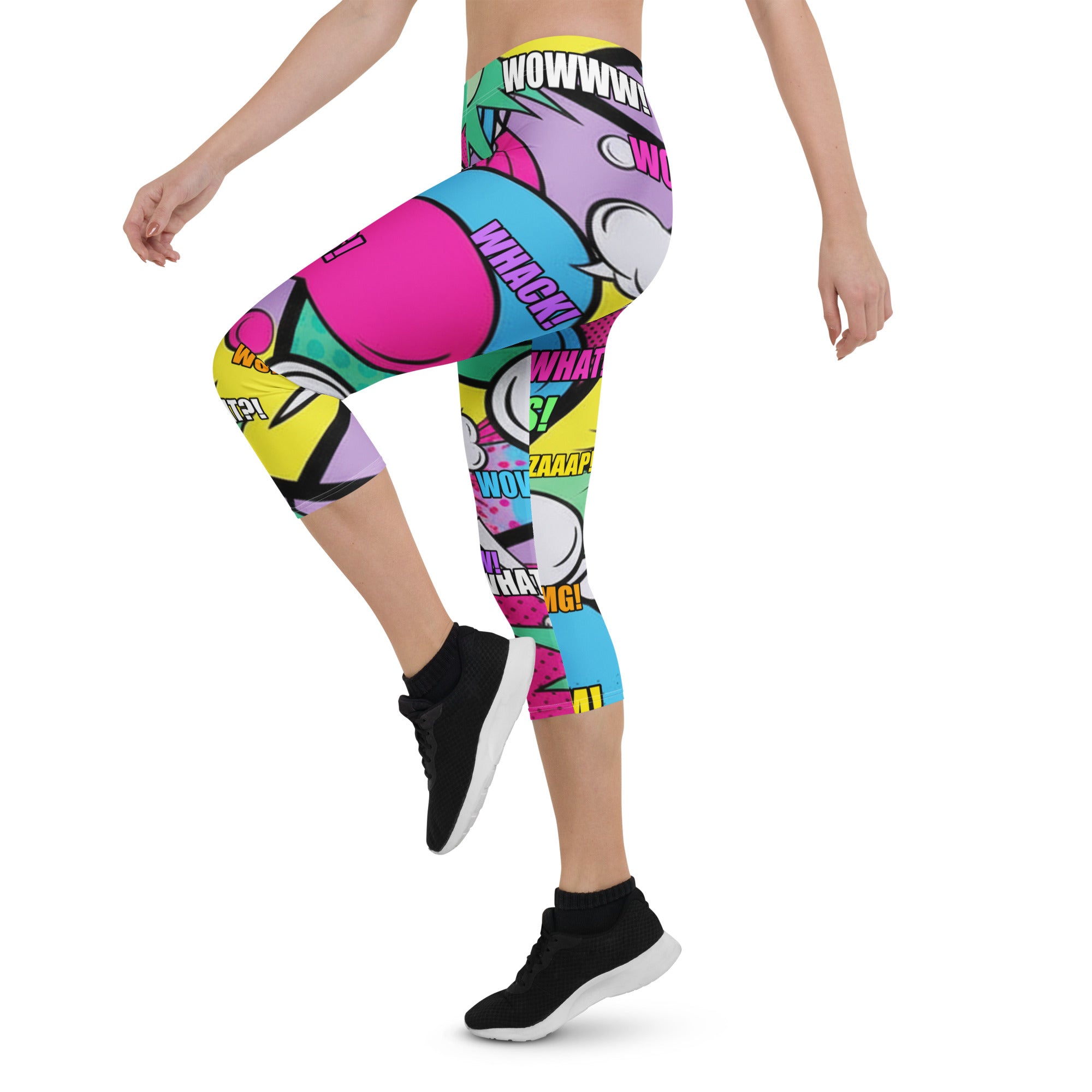 Comic Strip Pop Candy Capri Leggings | GearBunch