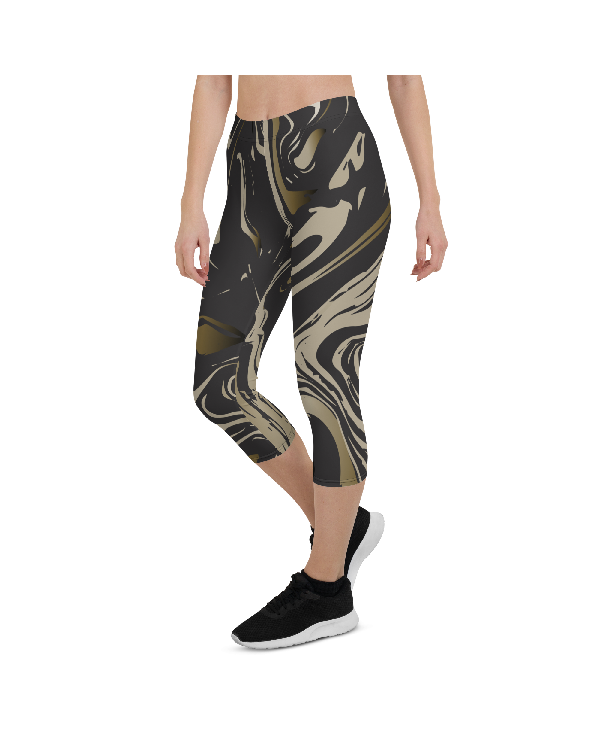 Black and Gold Marble Right