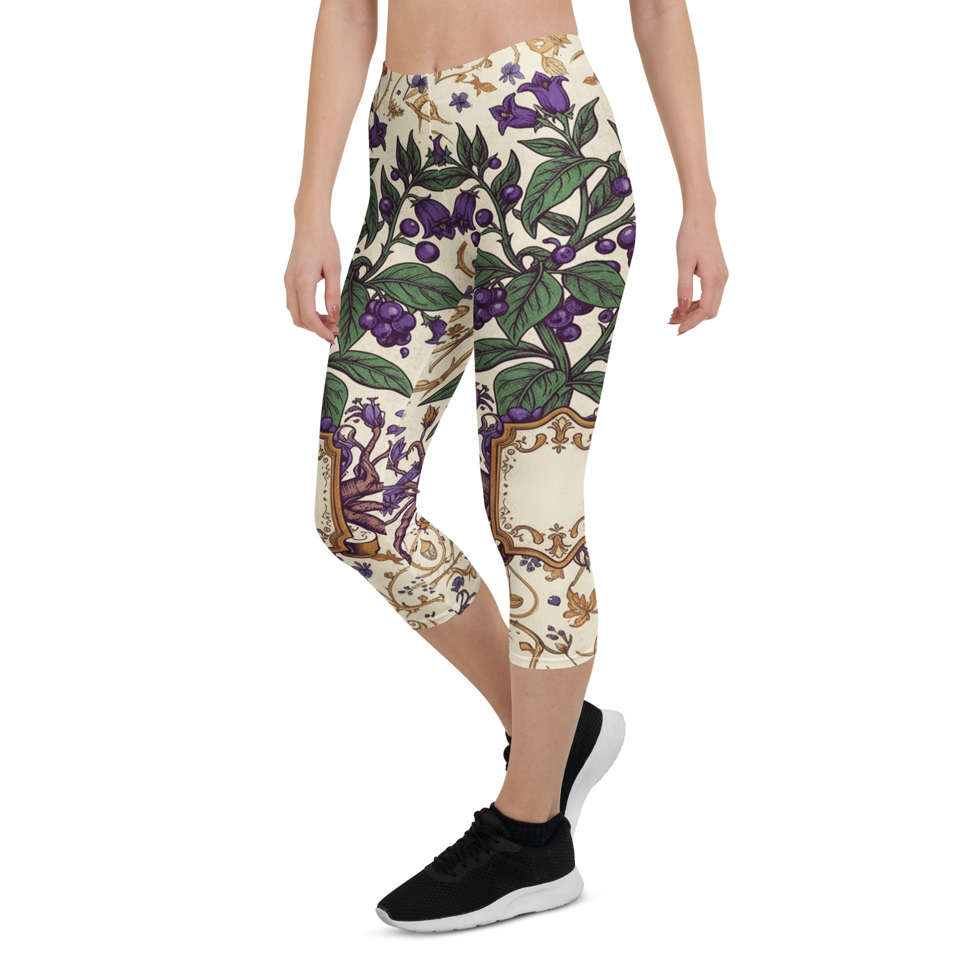 Belladonna Poison Garden Capri Leggings | GearBunch