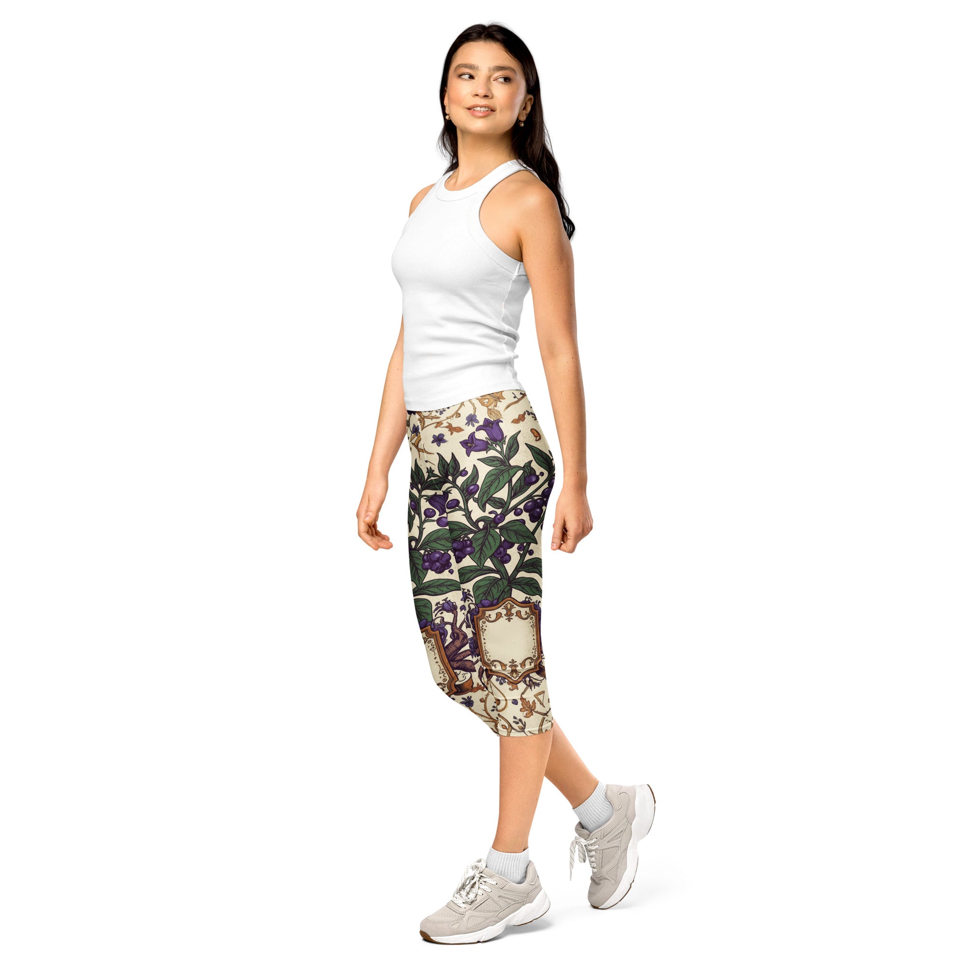 Belladonna Poison Garden Capri Leggings | GearBunch