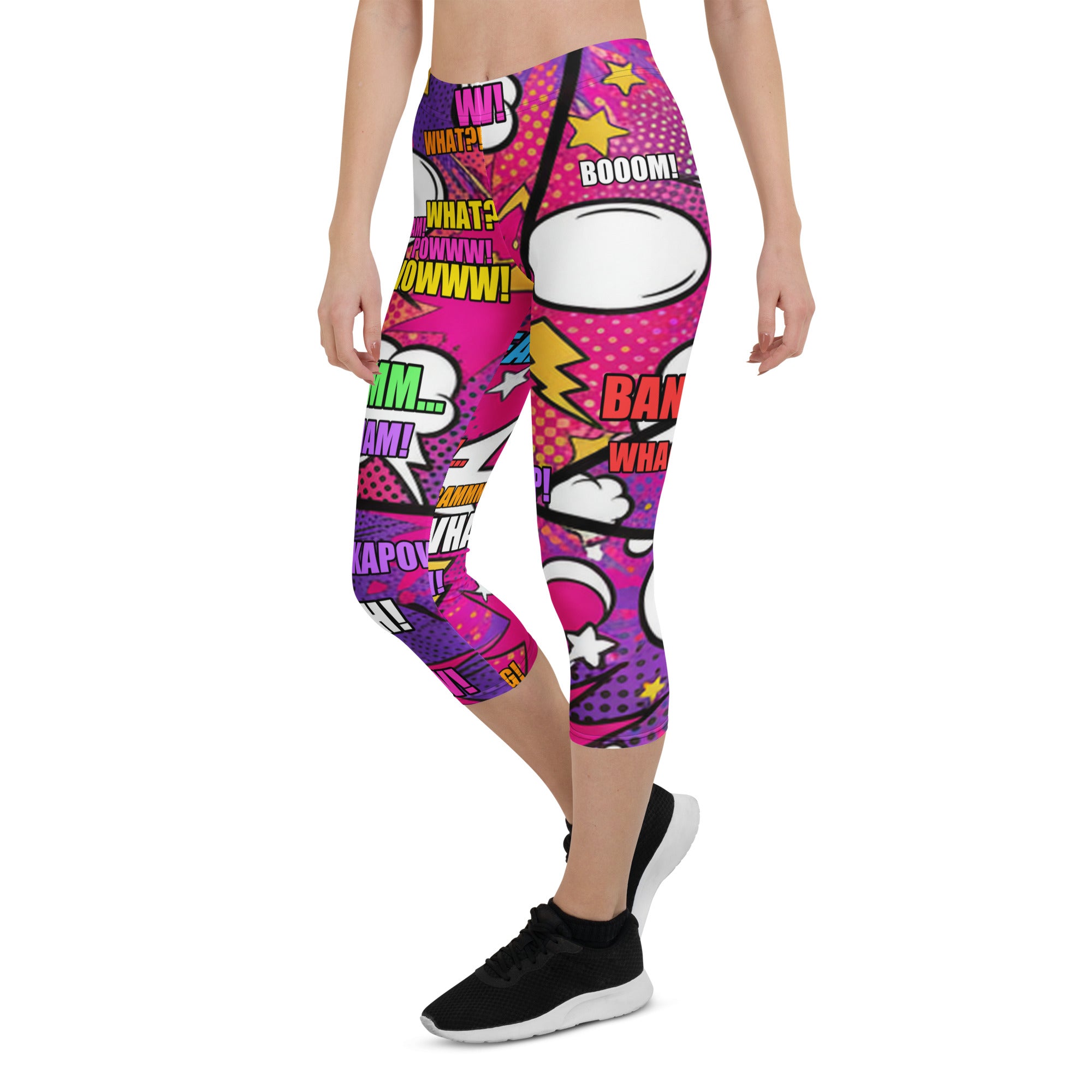 Comic Strip Girl Power Capri Leggings | GearBunch