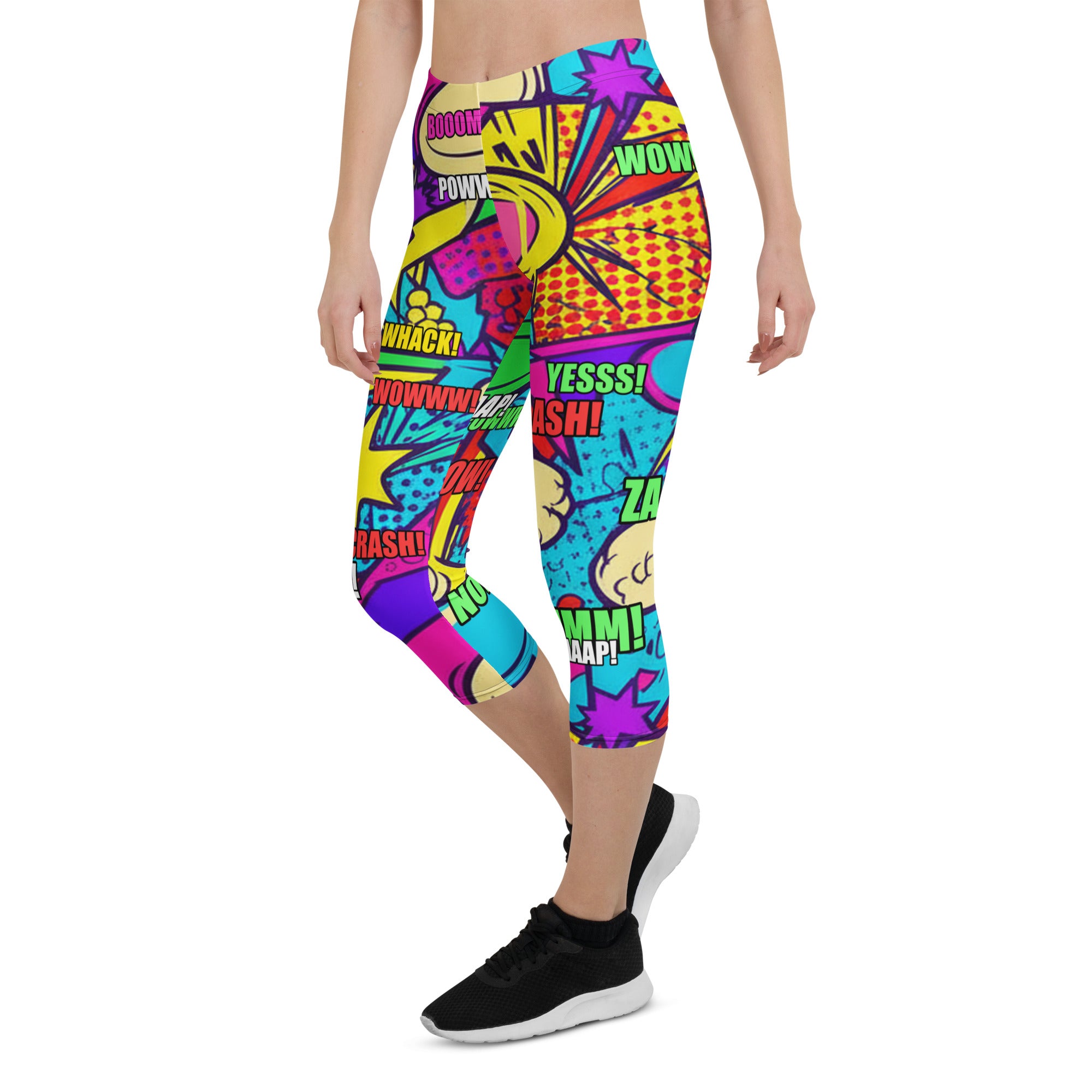 Pirate Comic Strip Capri Leggings | GearBunch