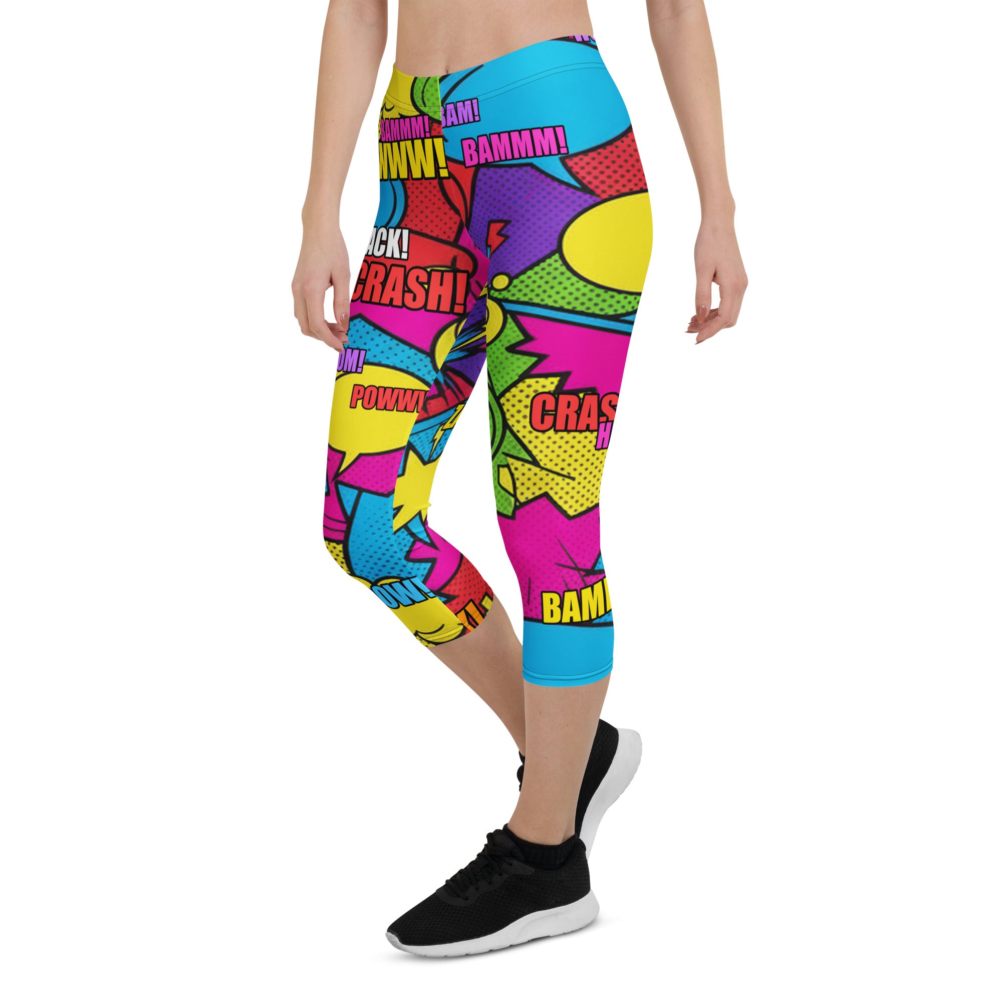 Comic Retro Sunday Capri Leggings | GearBunch