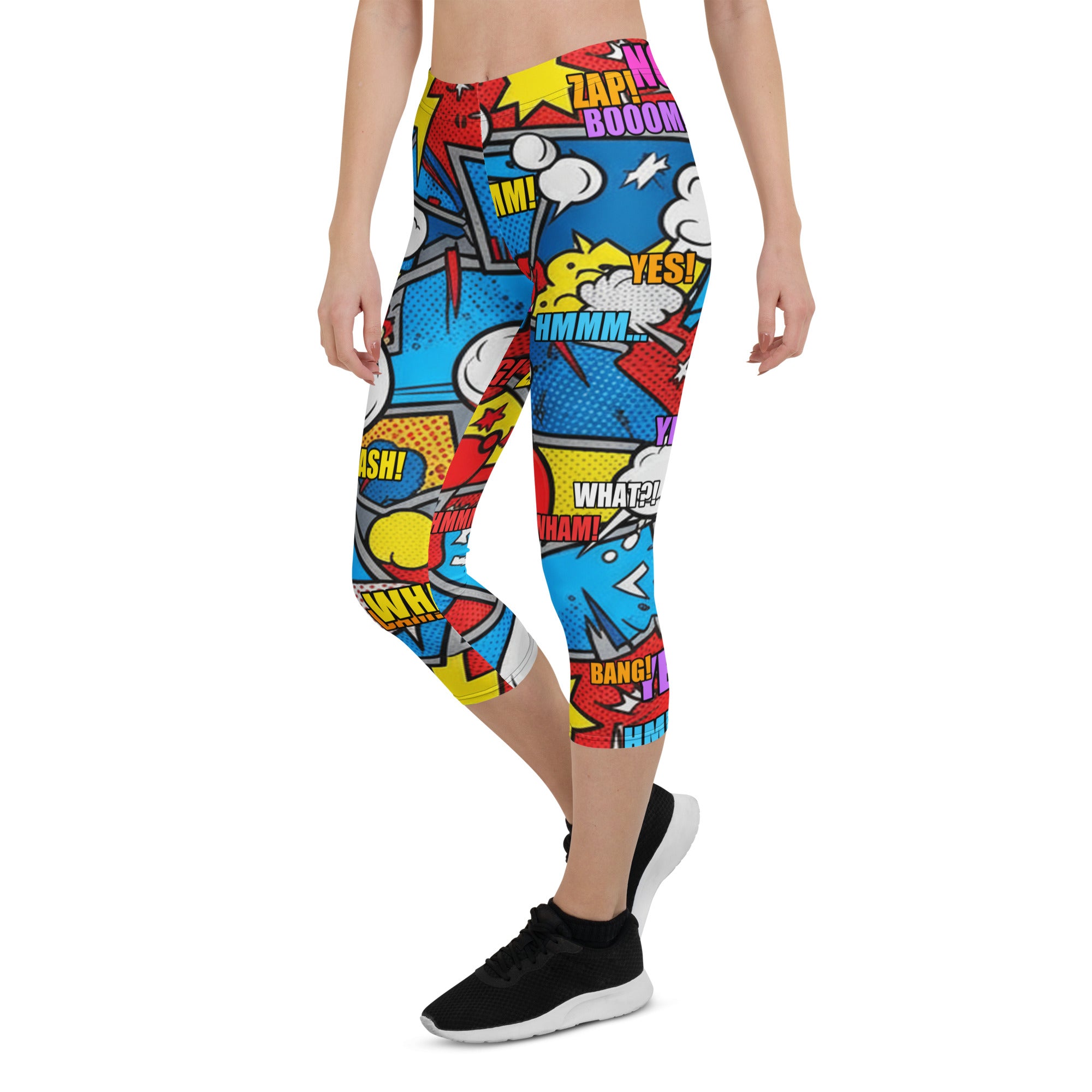 Robot Wars Comic Capri Leggings | GearBunch