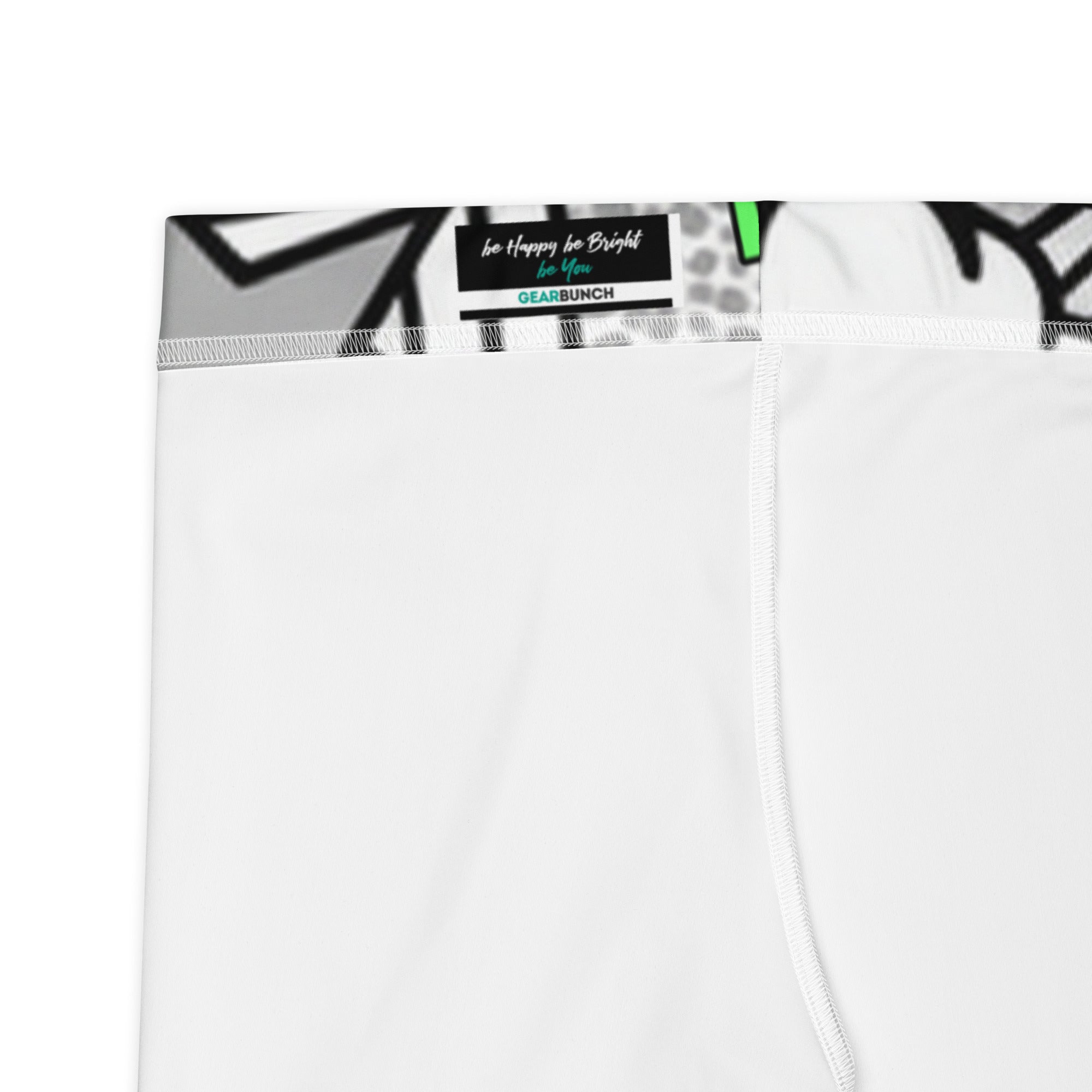 Comic Pop Monochrome Capri Leggings | GearBunch