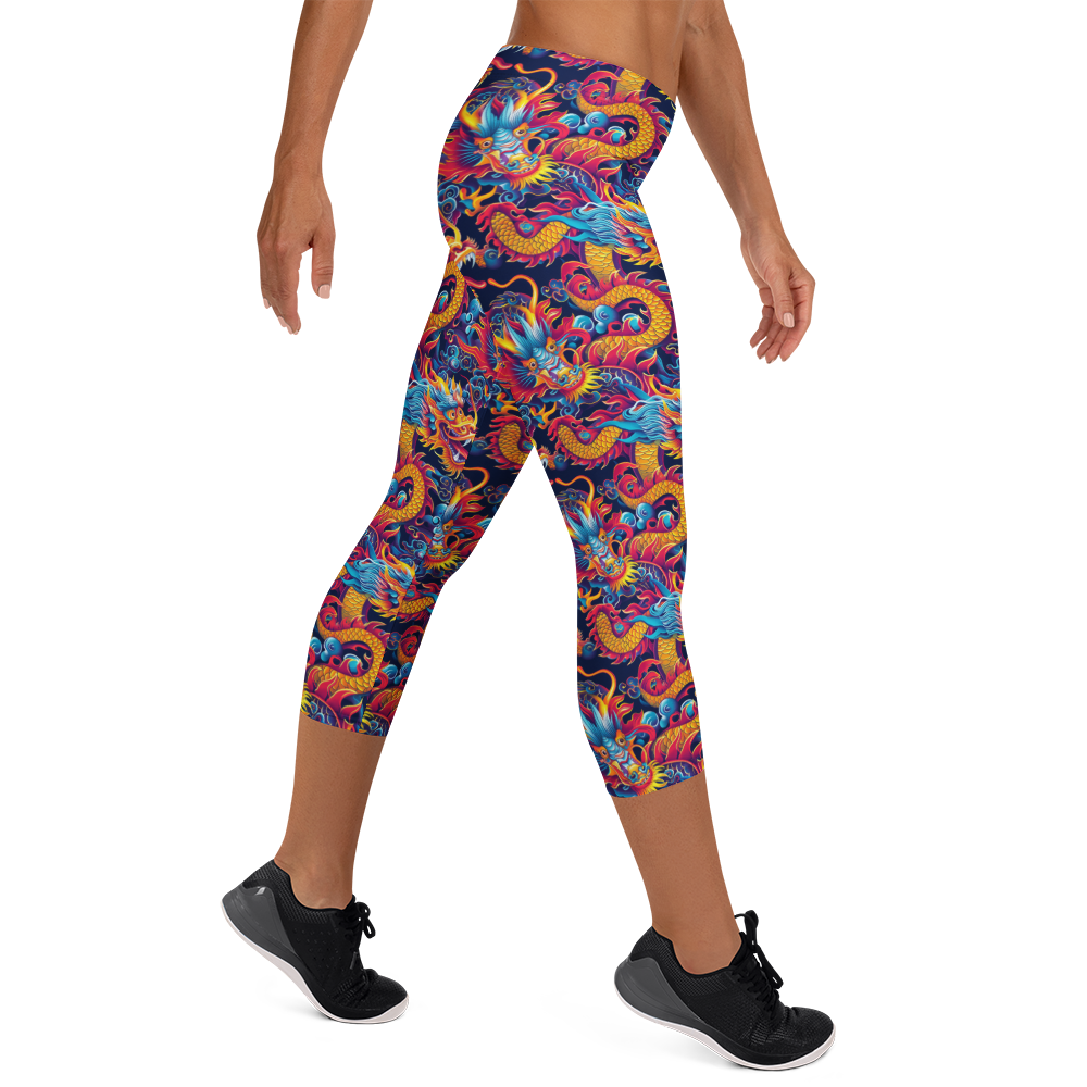 Oriental Dragon Capris | GearBunch