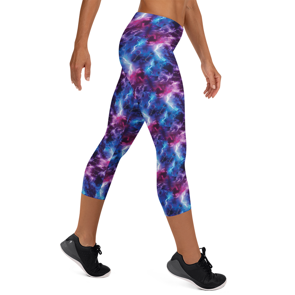 Neon Lightning Capris | GearBunch