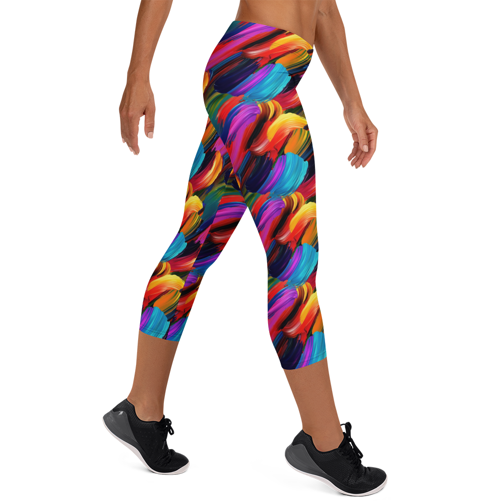 Paint Stroke Capris | GearBunch