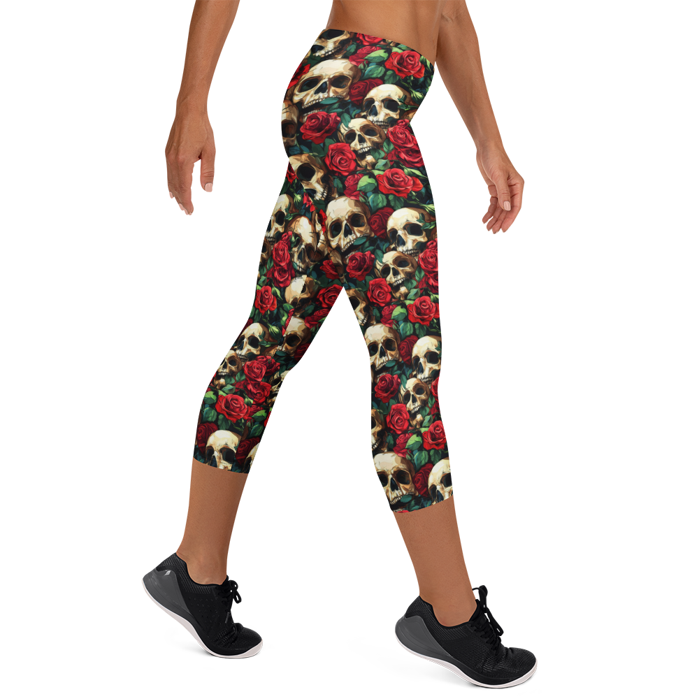 Garden Skull Capris | GearBunch
