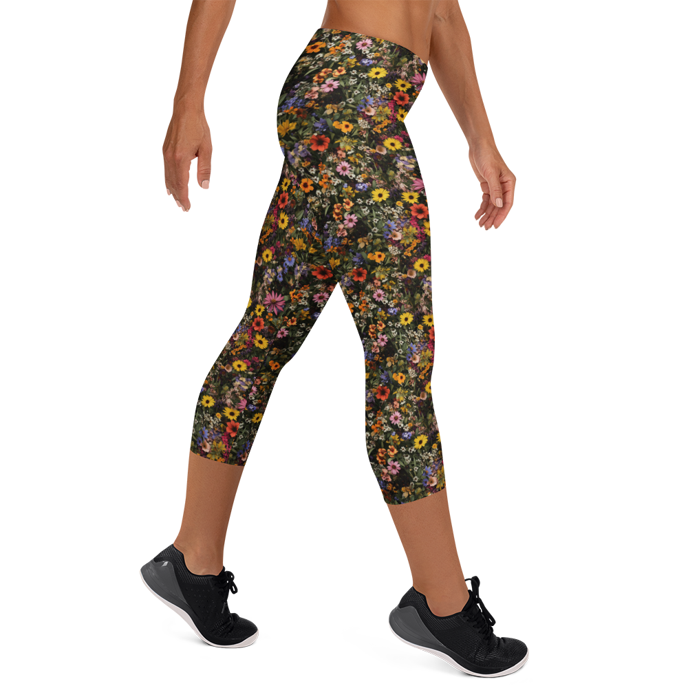 Wild Prairie Flower Capris | GearBunch