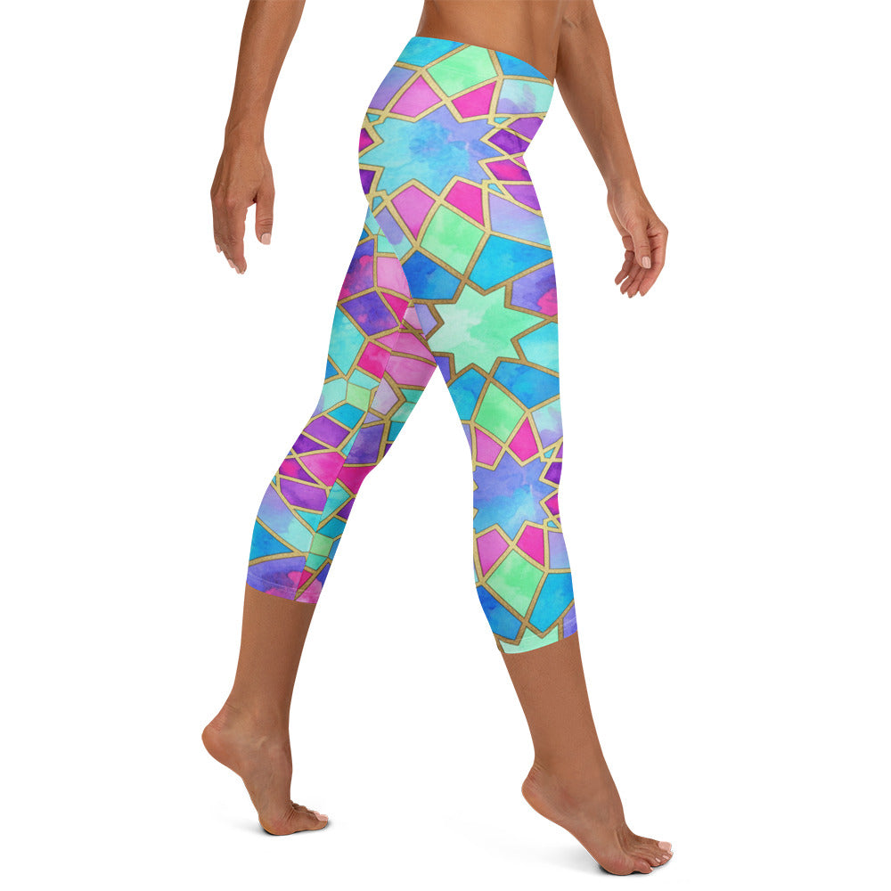 Violet Dream Capri Leggings | GearBunch