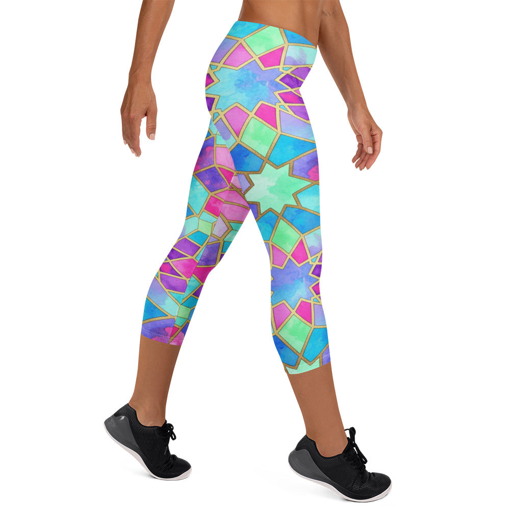 Violet Dream Capri Leggings | GearBunch