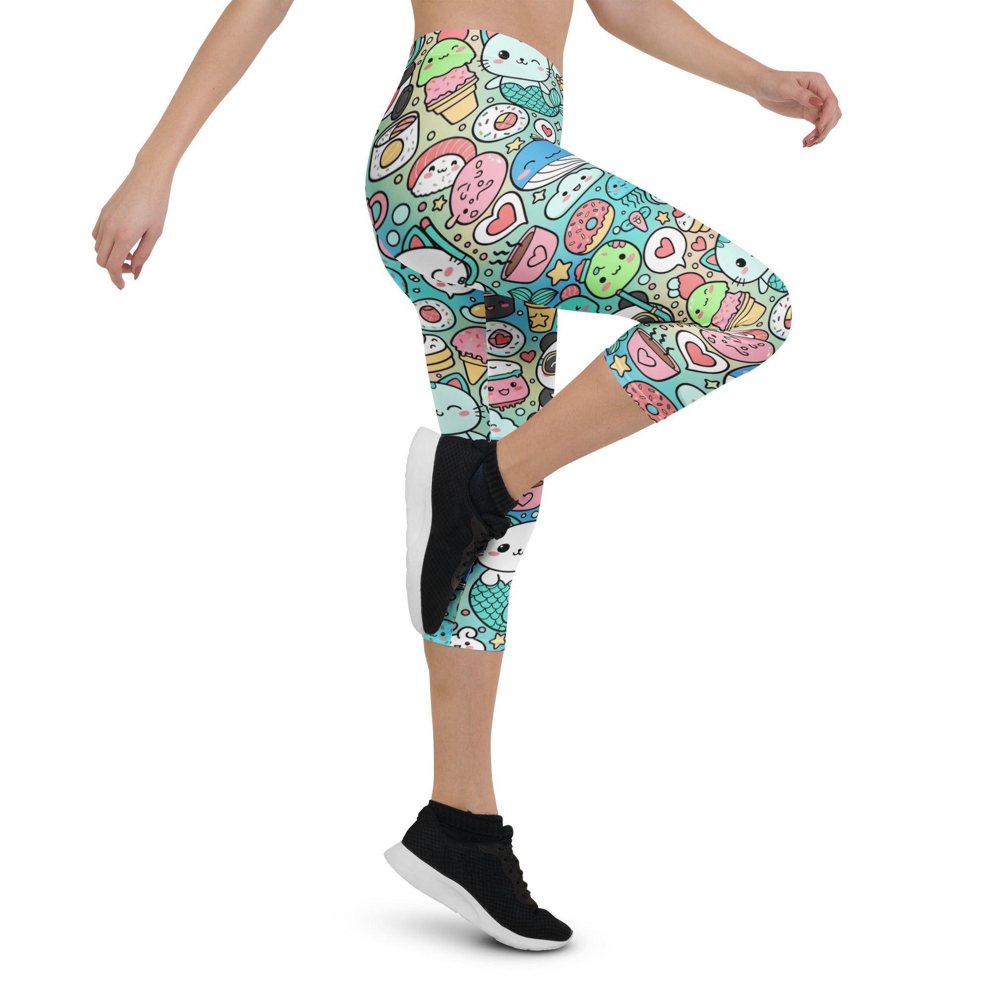 Kawaii Ocean Friends Capri Leggings | GearBunch