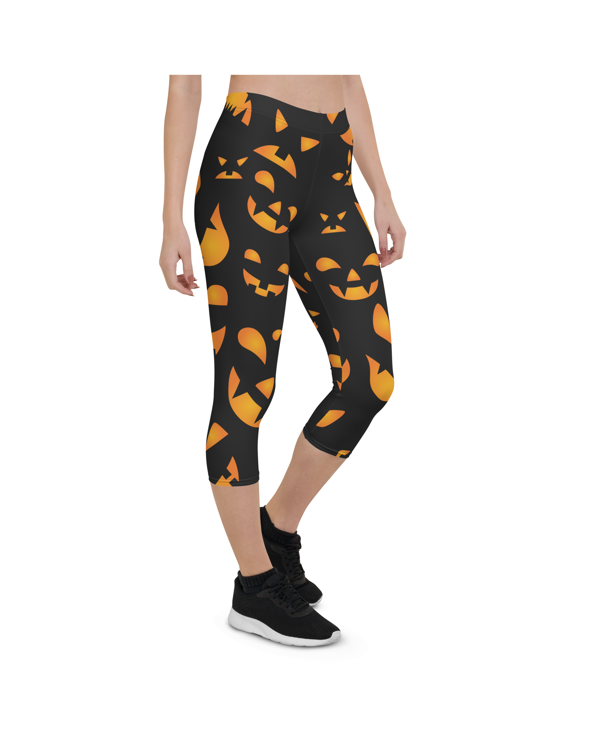 Jack-O-Lantern Halloween Capris | GearBunch