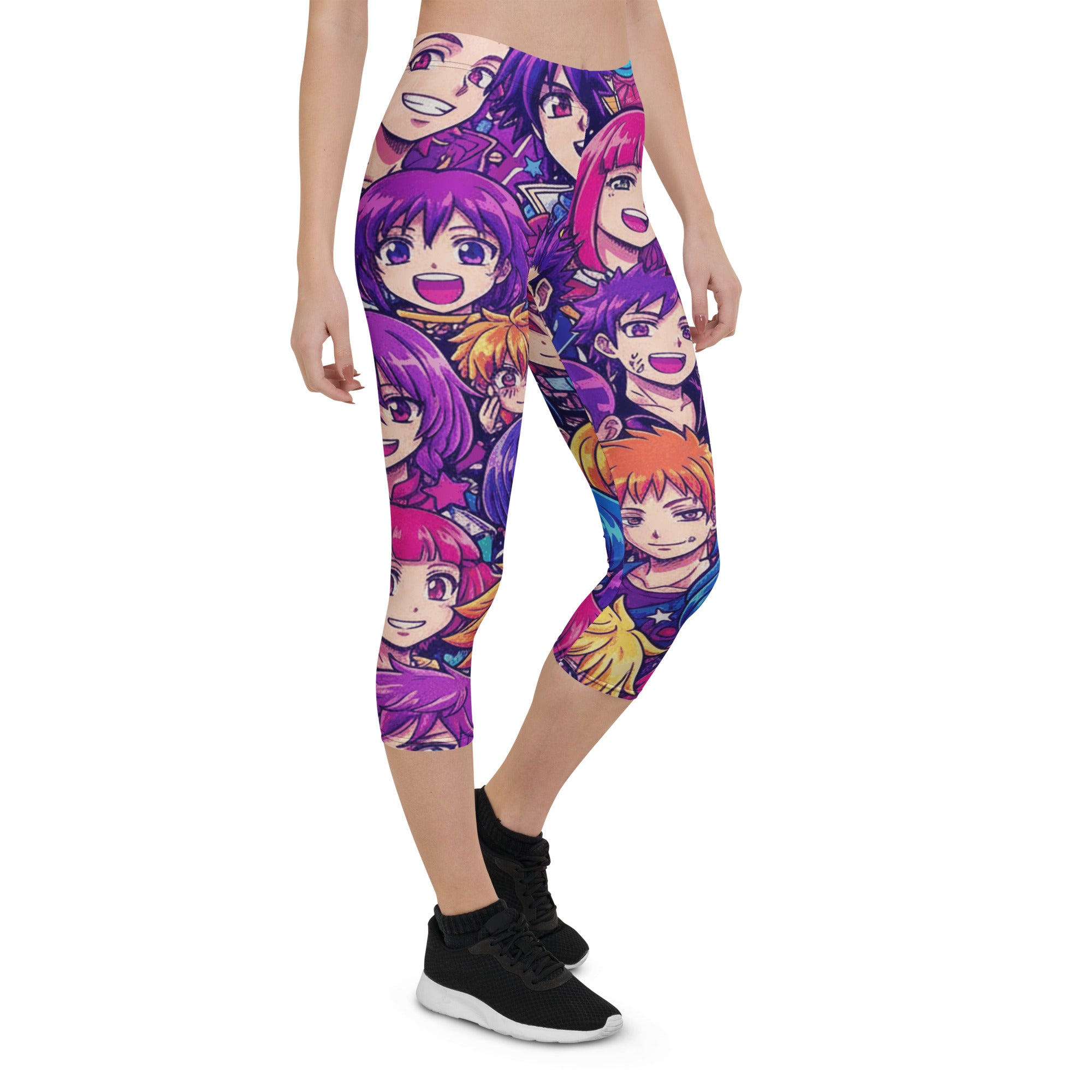 Anime Galaxy Hero Capri Leggings | GearBunch