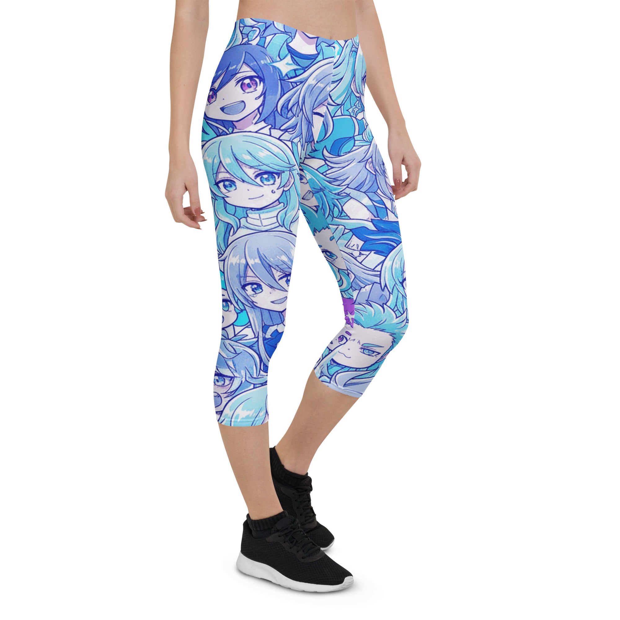 Anime Ice Kingdom Capri Leggings | GearBunch